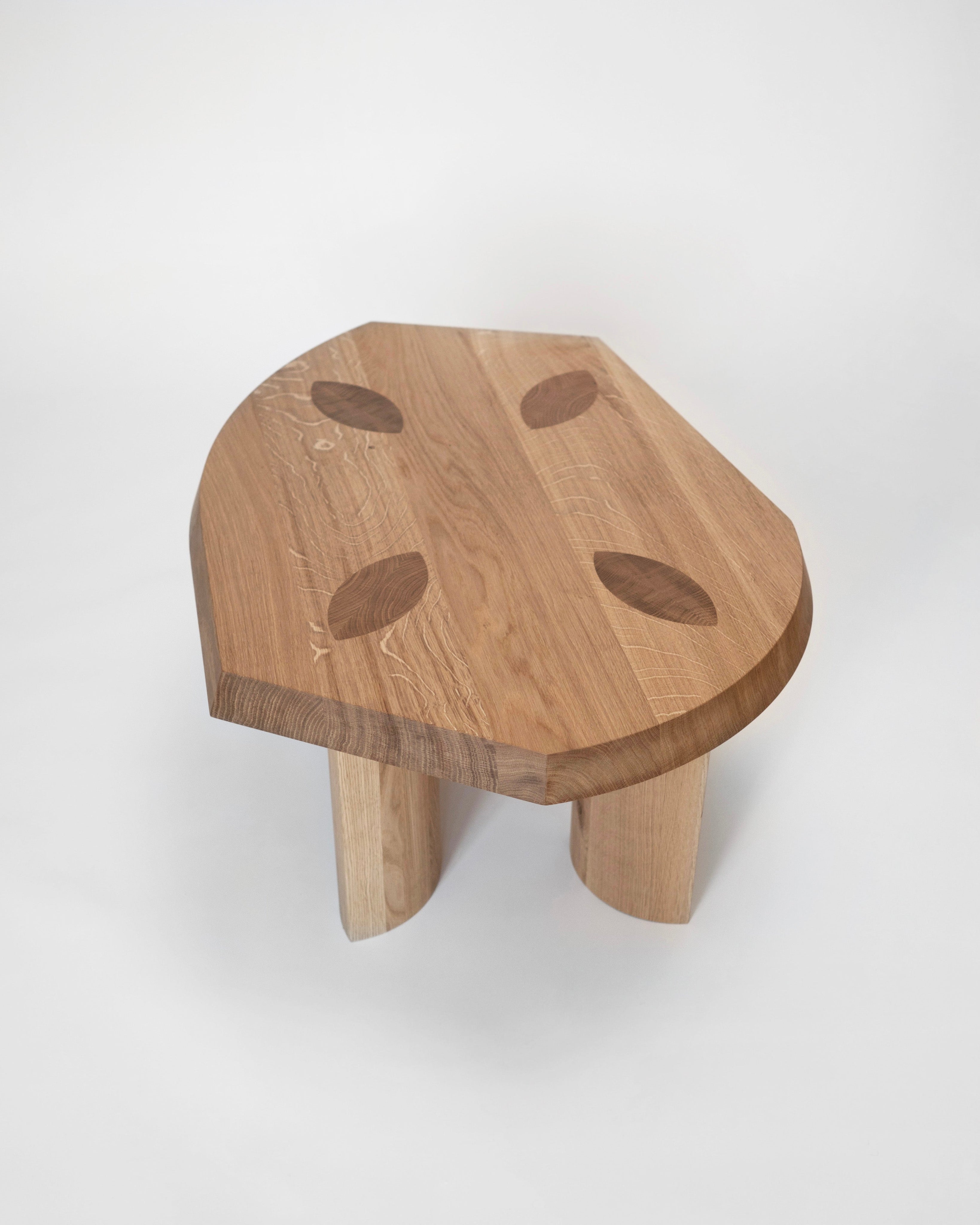 Gilbert Small Coffee Table - Oak — top view highlighting oak surface details