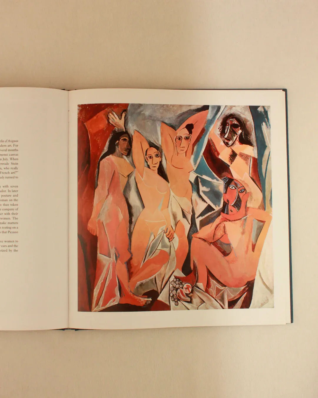 PICASSO 'THE MASTERWORKS' — side angle of open art book page