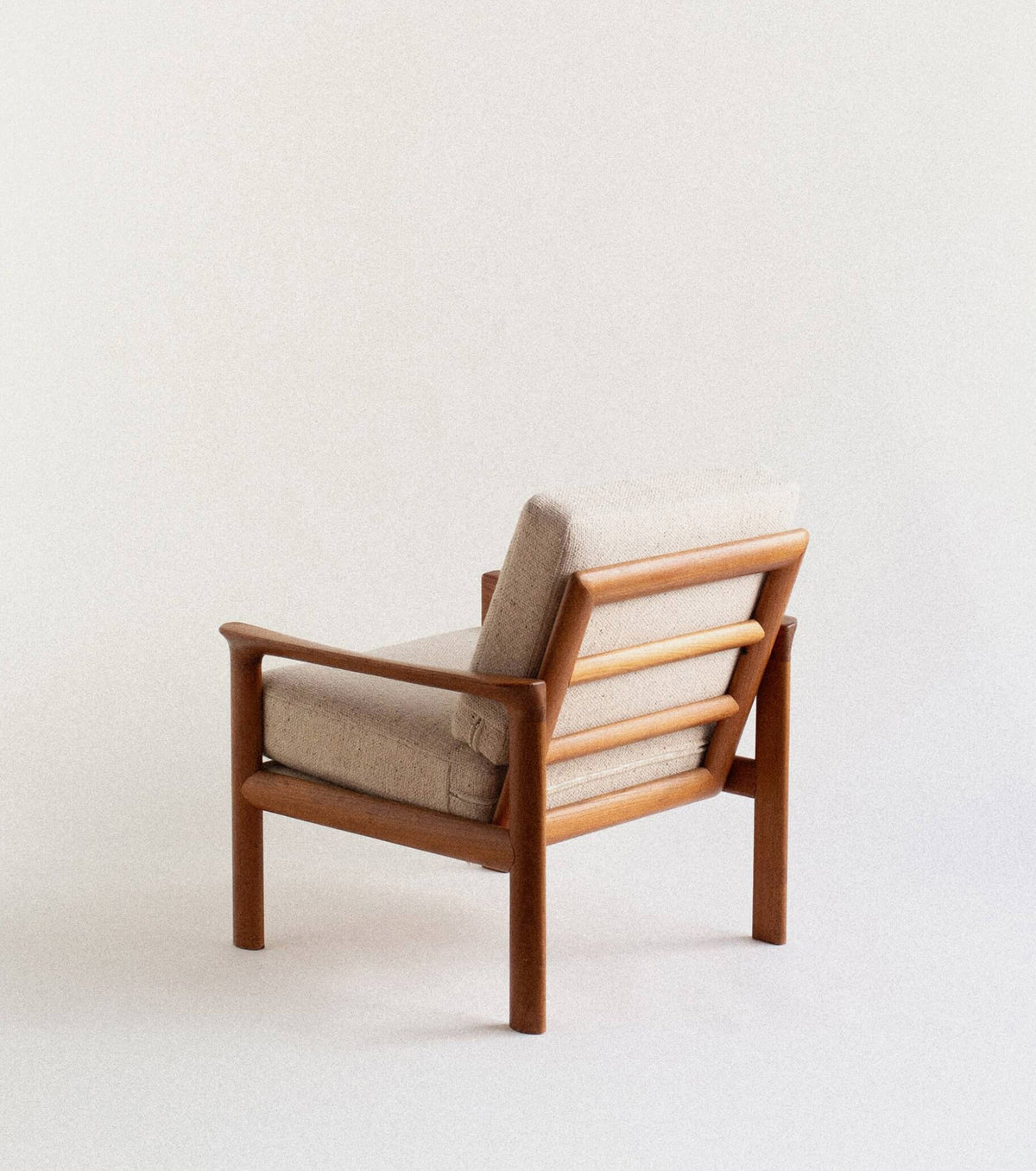 Danish Teak Lounge Chairs by Arne Wahl Iversen for Komfort — side angle
