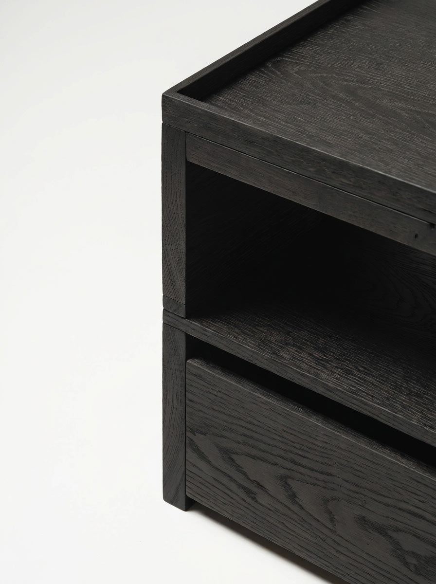 Eileen Bedside Table + Tray — close-up