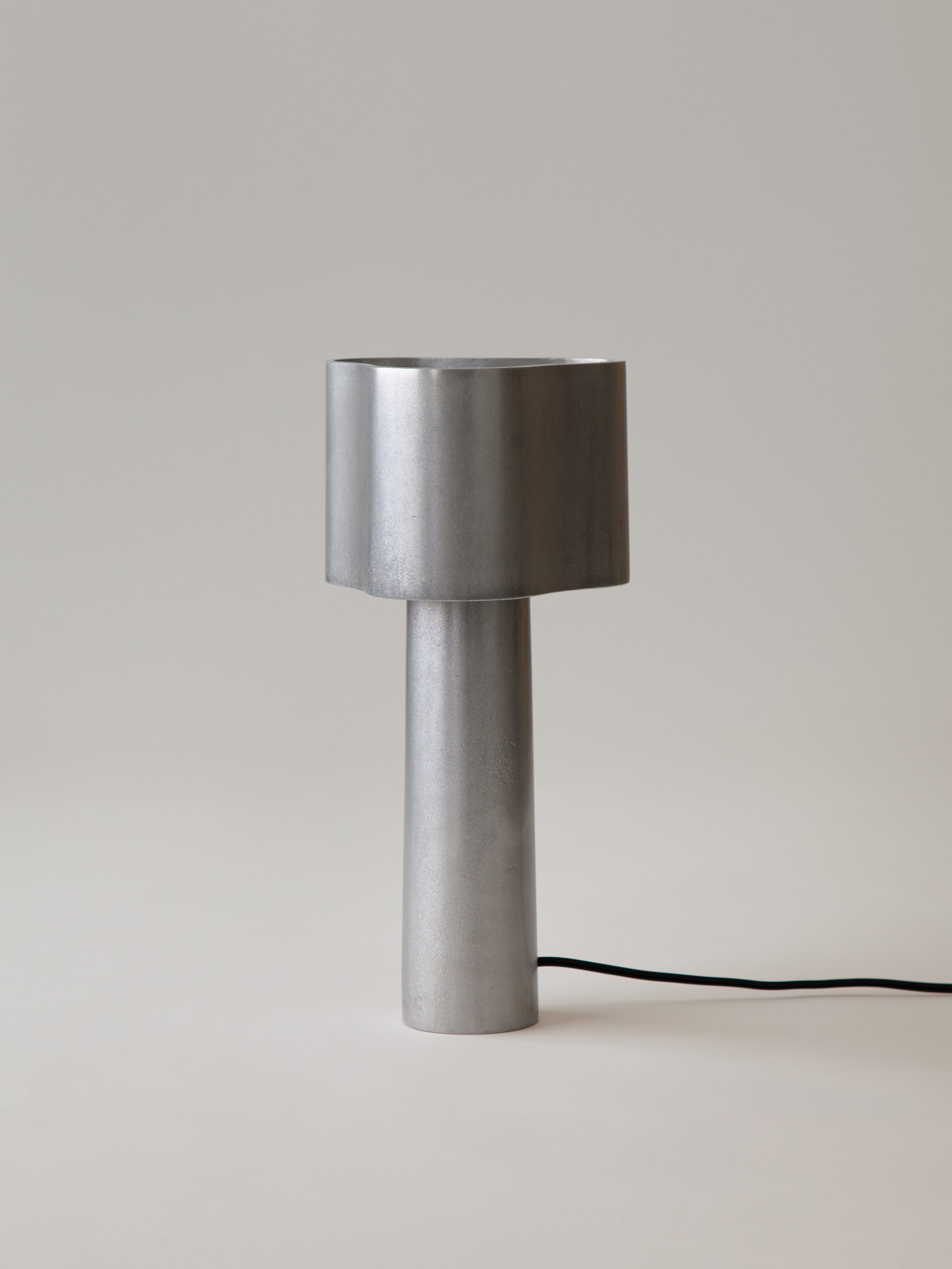 Coy Table Lamp - Aluminium — side angle