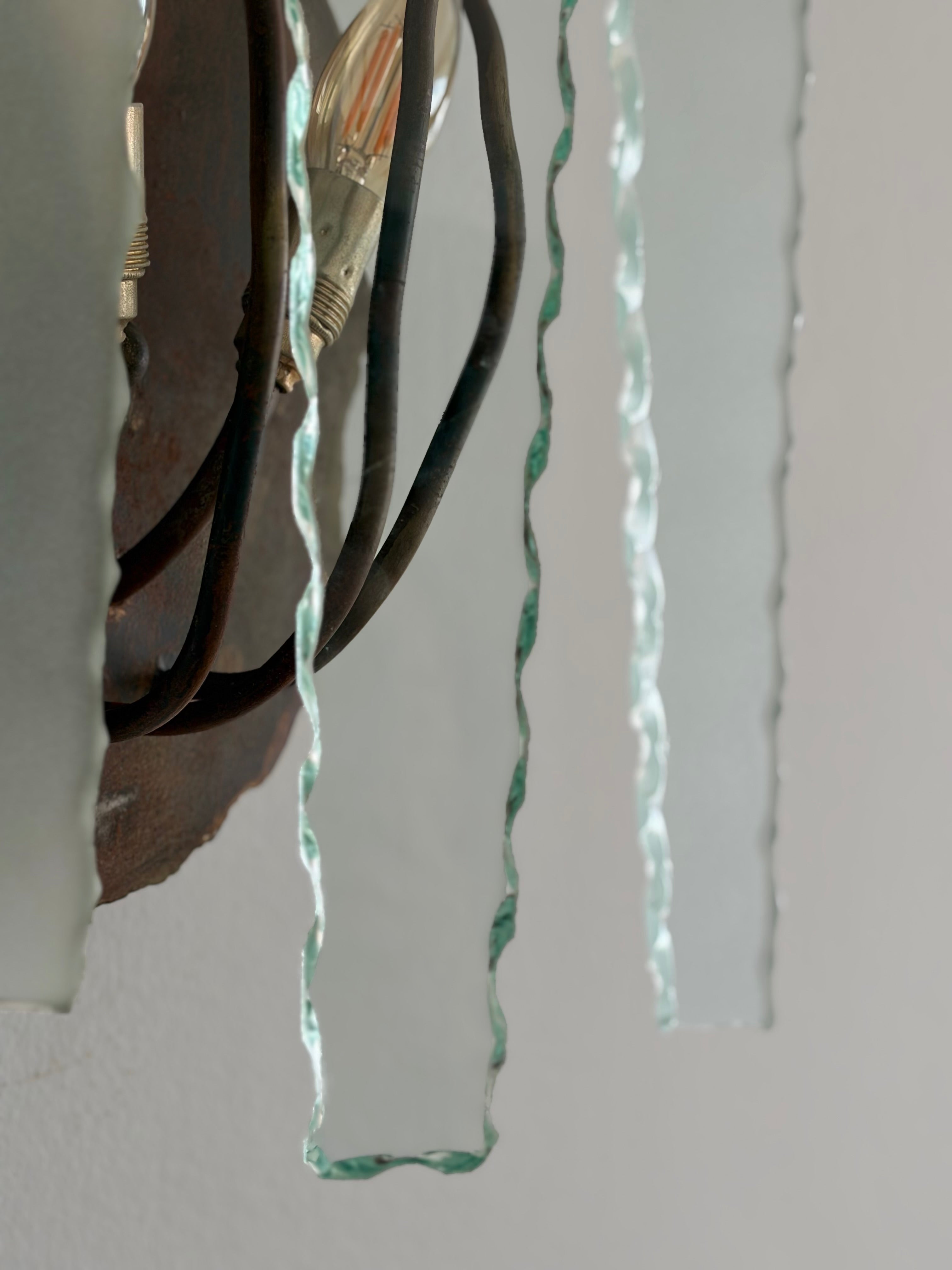 Monumental Wall Sconces Brand van Egmond, Behind Frosted Glass Series — side angle