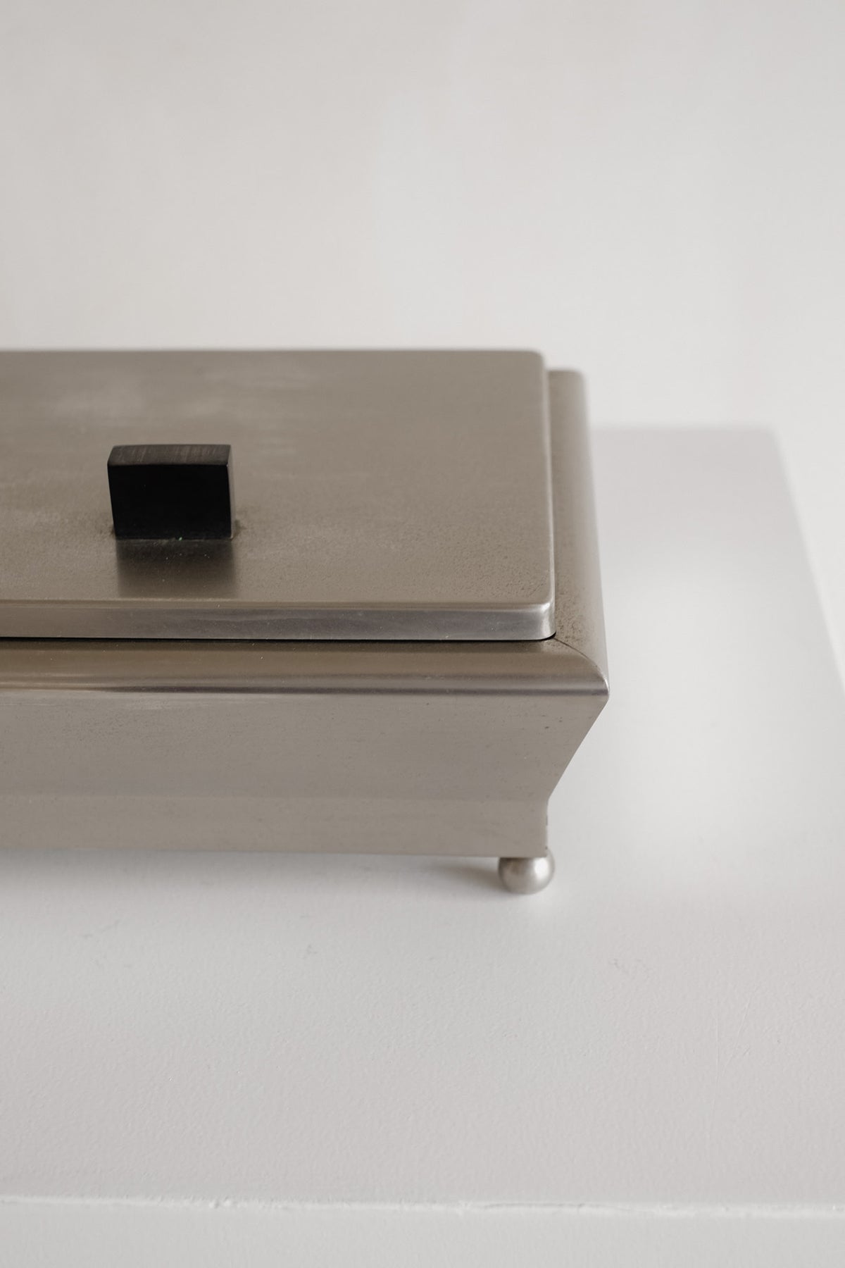 Art Deco Stainless Steel Box, 1930s — lifestyle setting