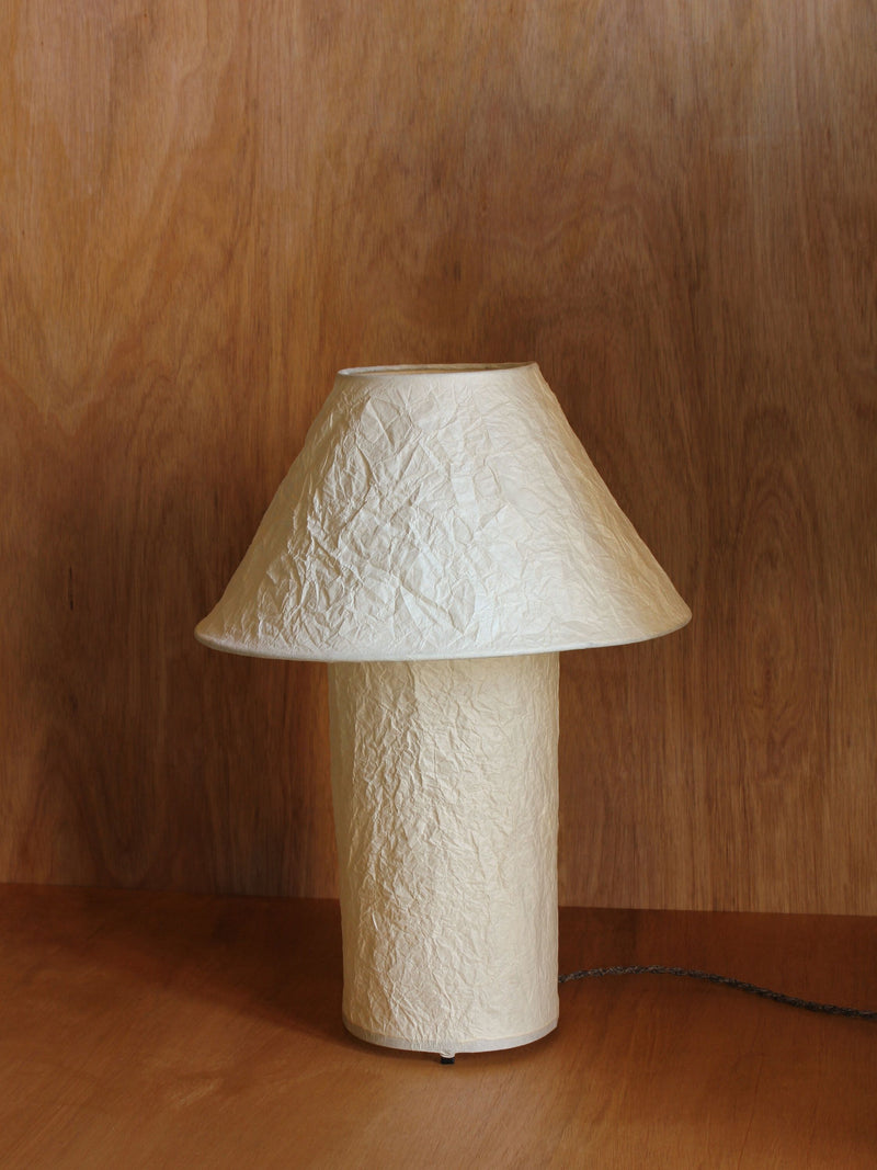 Lugh' Table Lamp - Ivory by Findere | The Oblist — handmade paper material