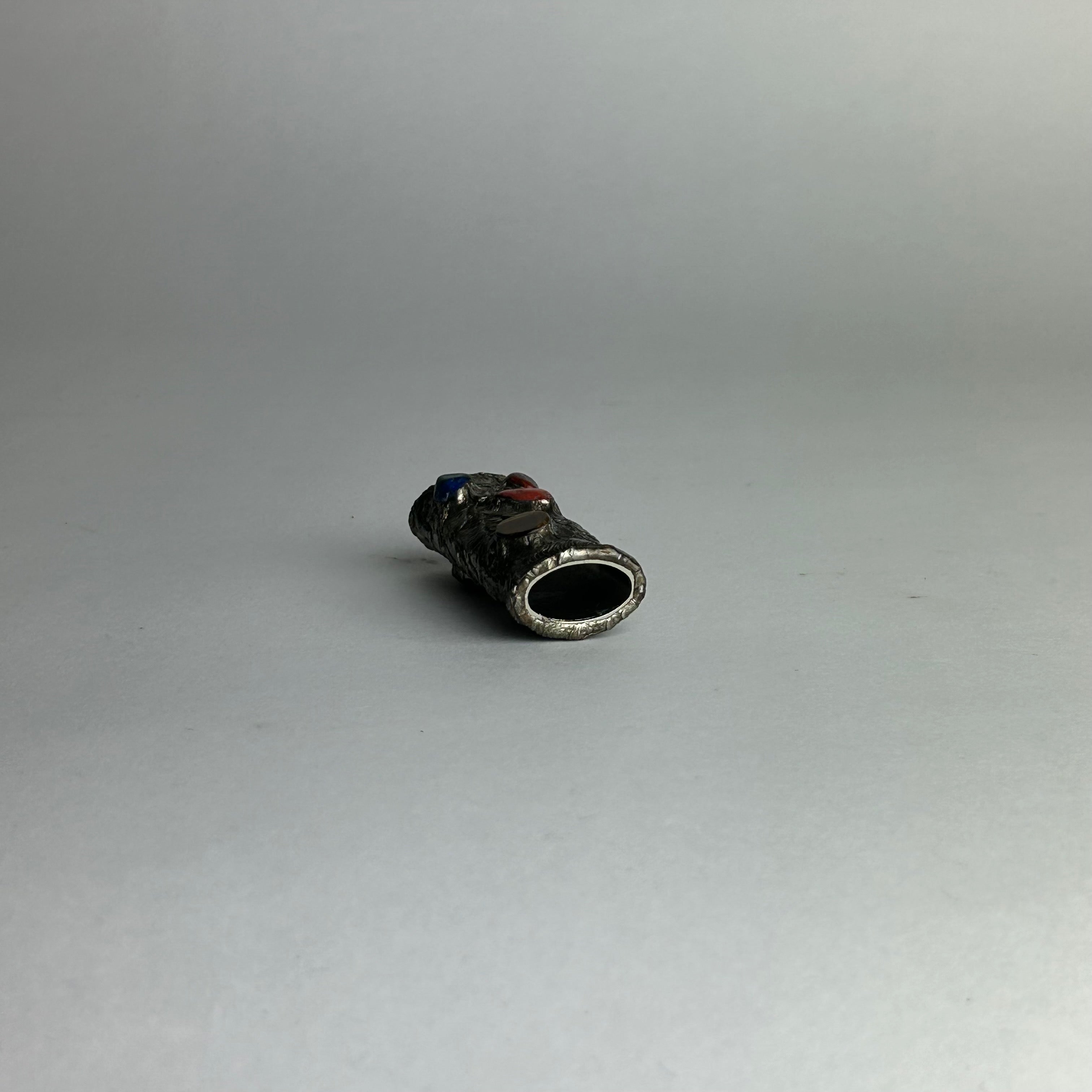 Original Hand Soldered and Jeweled Lighter Cover by  THE PERFECT NOTHING CATALOG — close-up
