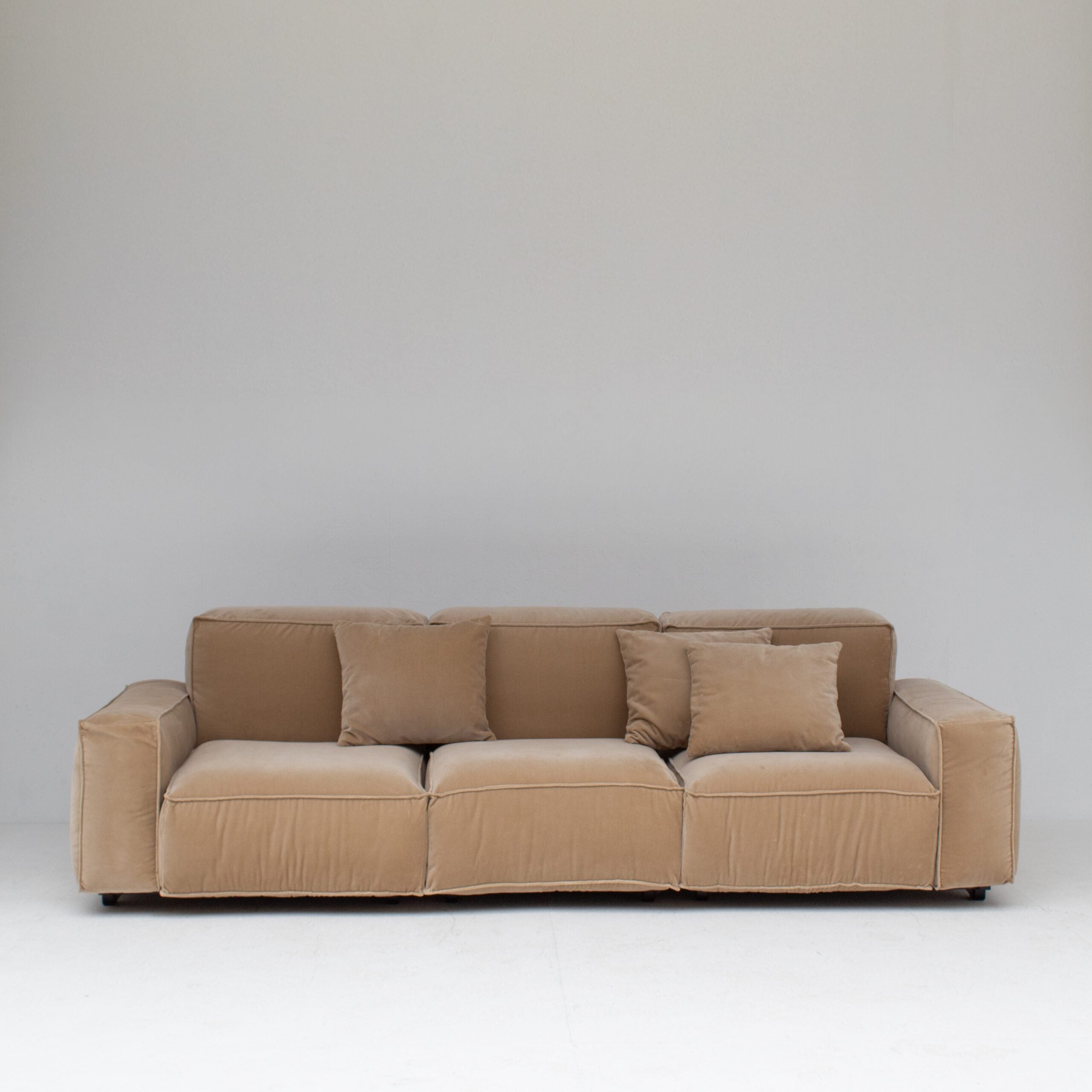 Marenco Marechiaro Modular Sofa Set for Arflex — front view of beige fabric upholstery