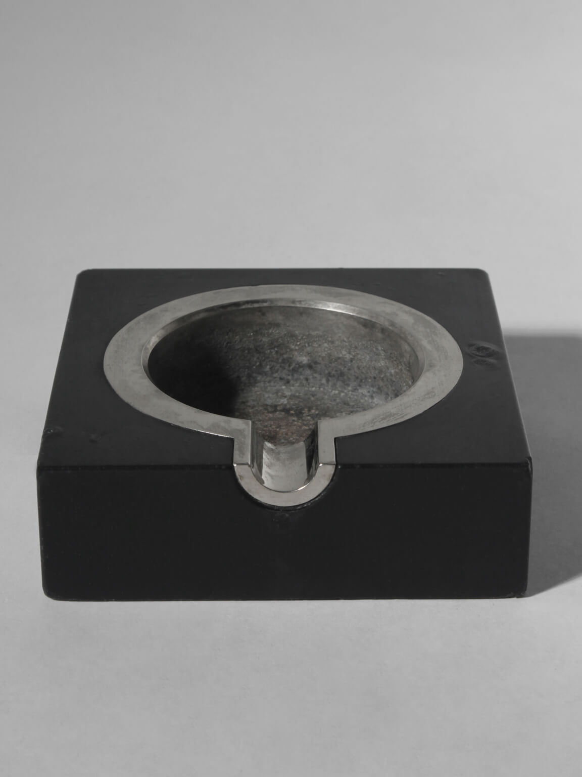 Modernist Square Ashtray — side angle