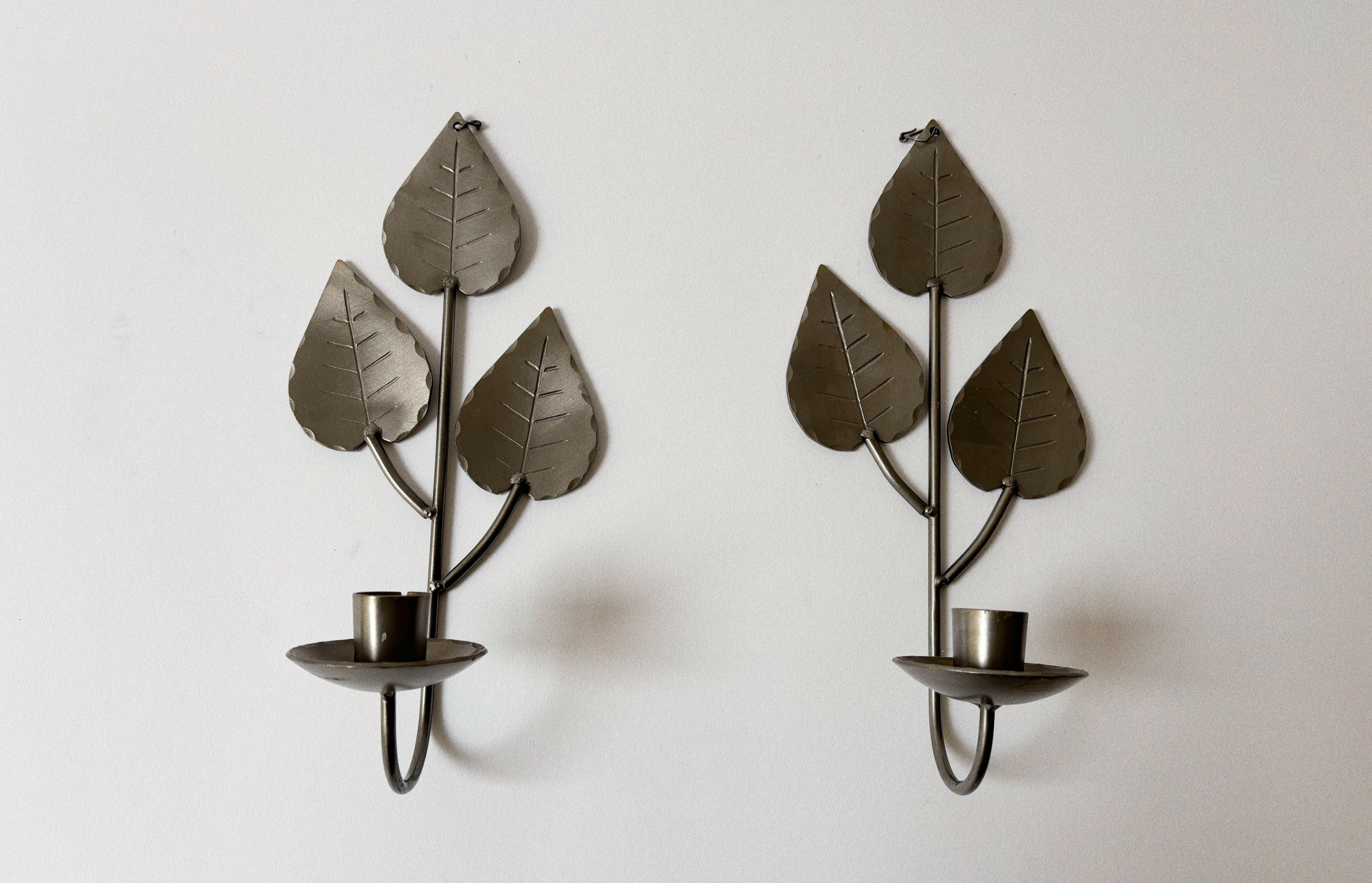 Metal Wall Candleholders, Sweden — lifestyle setting