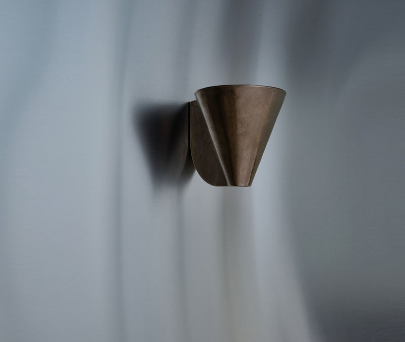 "Empyrean" Bronze Wall Light — detail view