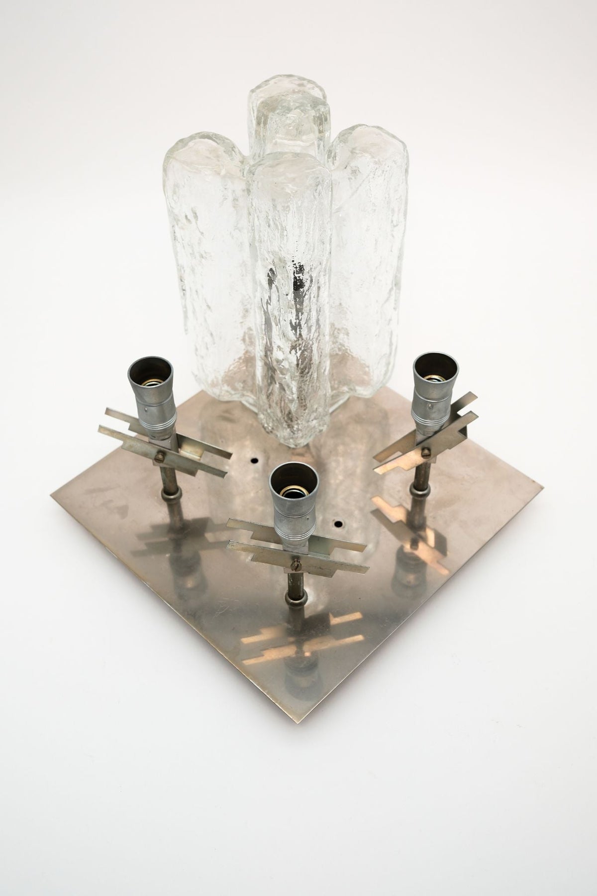 J.T. Kalmar Ice Glass Ceiling Light — alternate view