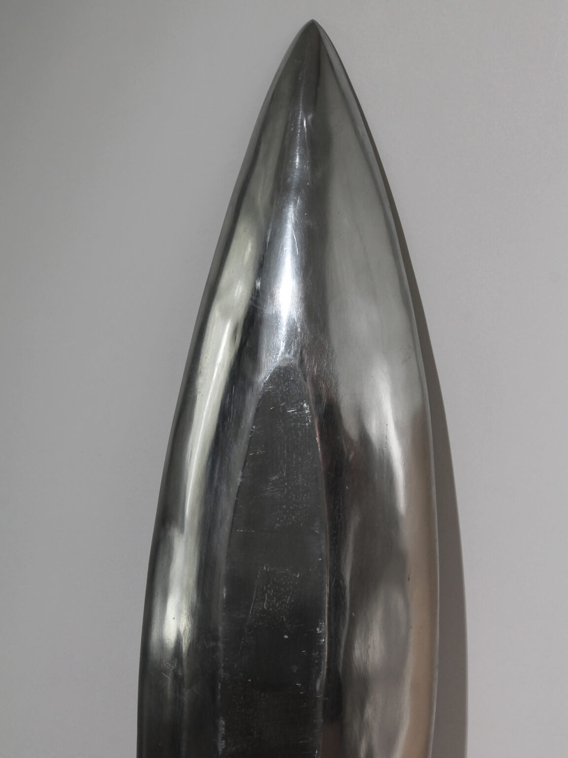 Polished Aluminum Long Decorative Bowl — lifestyle setting