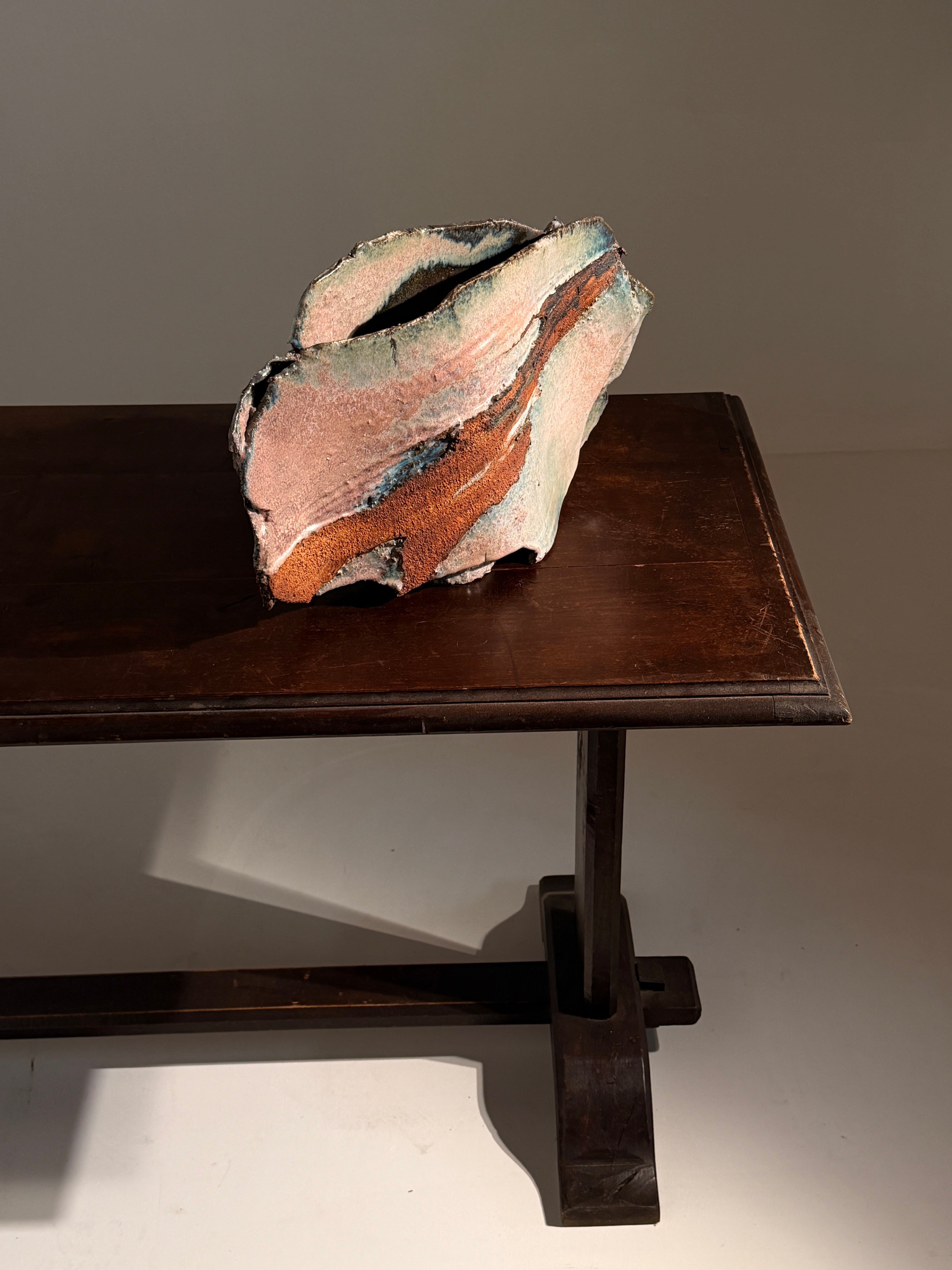 Monumental "Cloud" stoneware vase, France, 1970 — alternate view