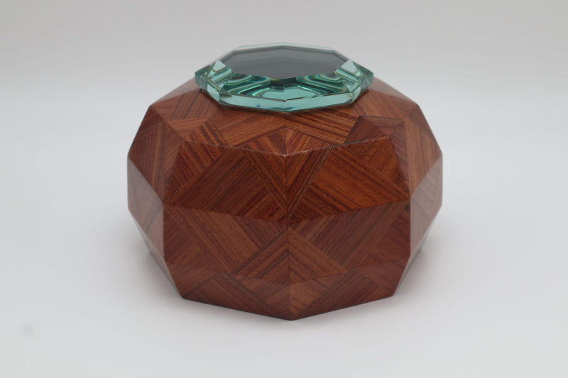 Rare Polyhedral Trinket Box by Pietro Chiesa for Fontana Arte, ca. 1940s by Forma Finds | The Oblist