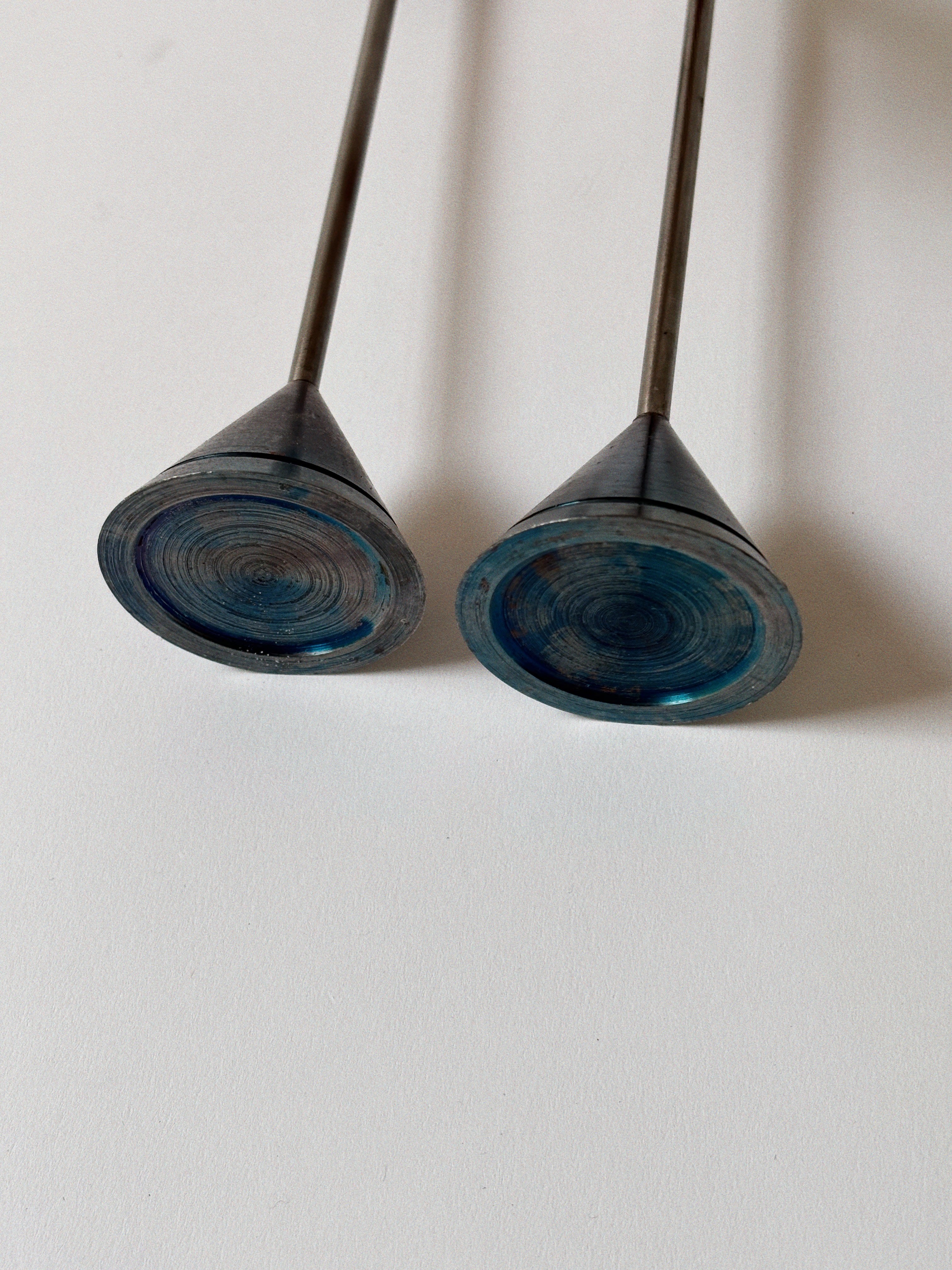 Postmodern Metal Candleholders — alternate view
