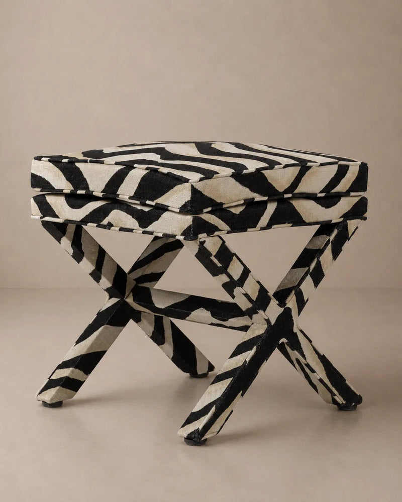 Marcel X Bench - Terranea Zebra by Ralph Lauren by RIJD Interior | The Oblist