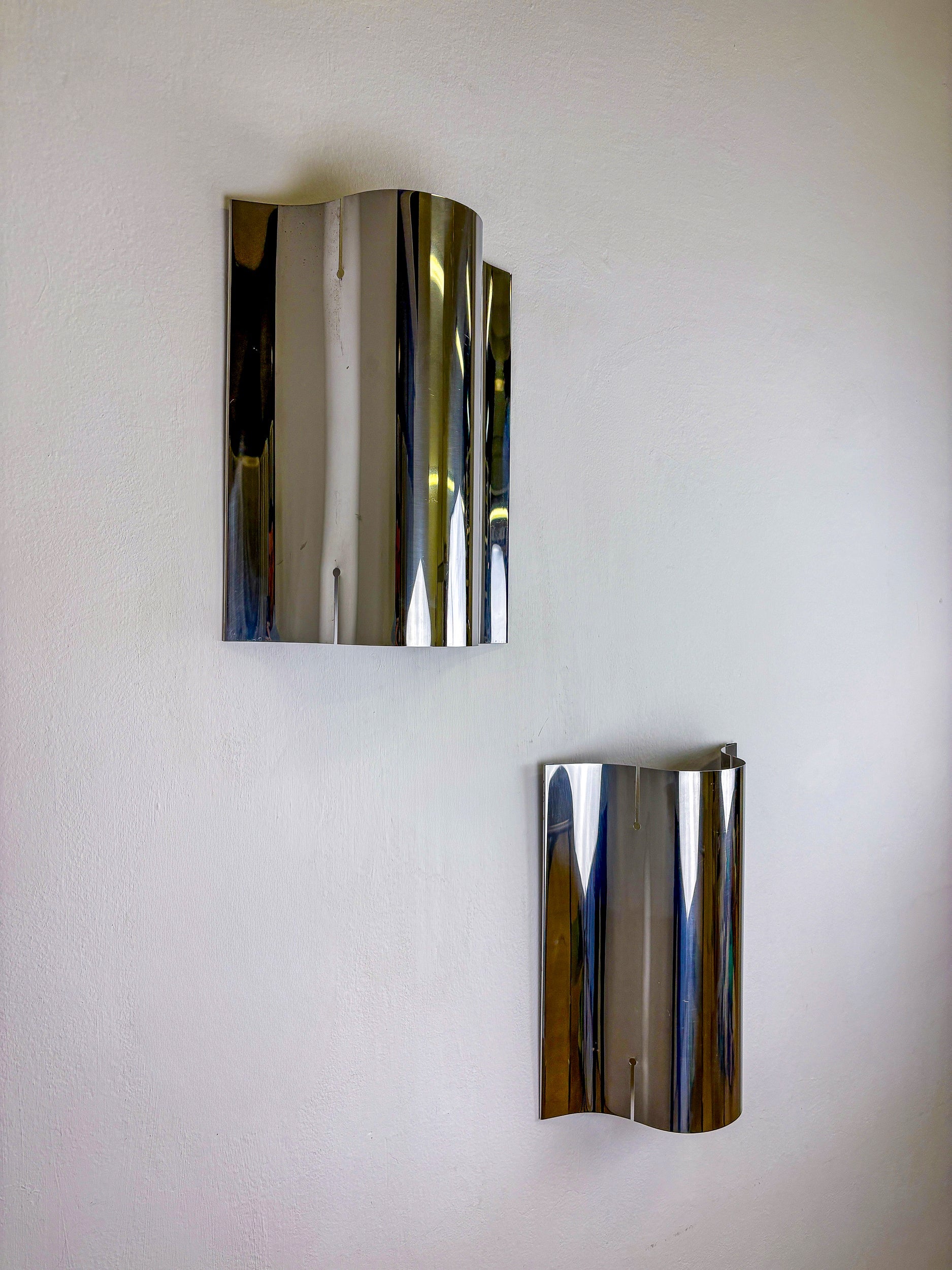 Pair of Space-Age wall Sconces by Sagim, Italy, 1970's — additional view