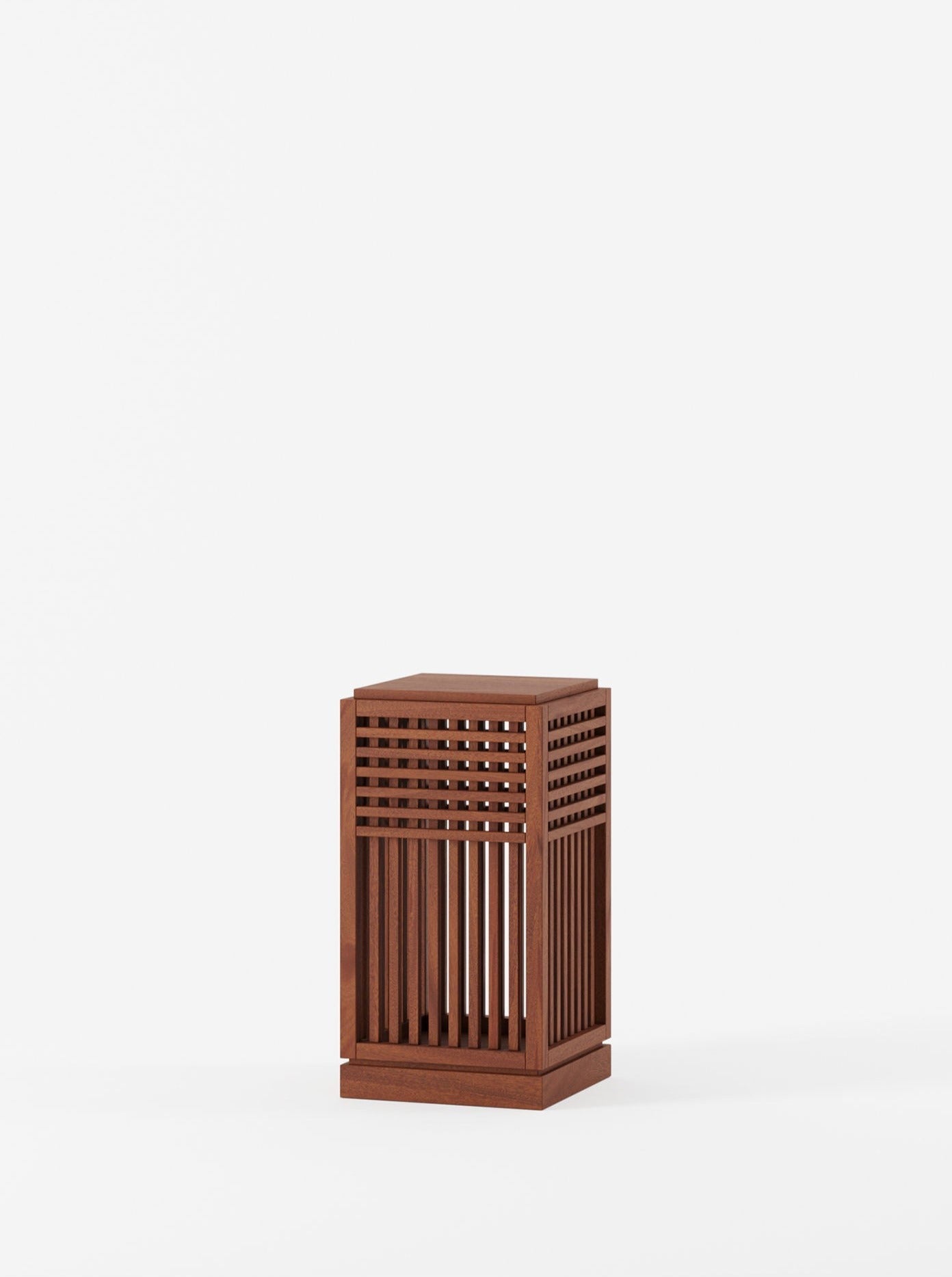 Plinthe Riviera courte en acajou africain huilé