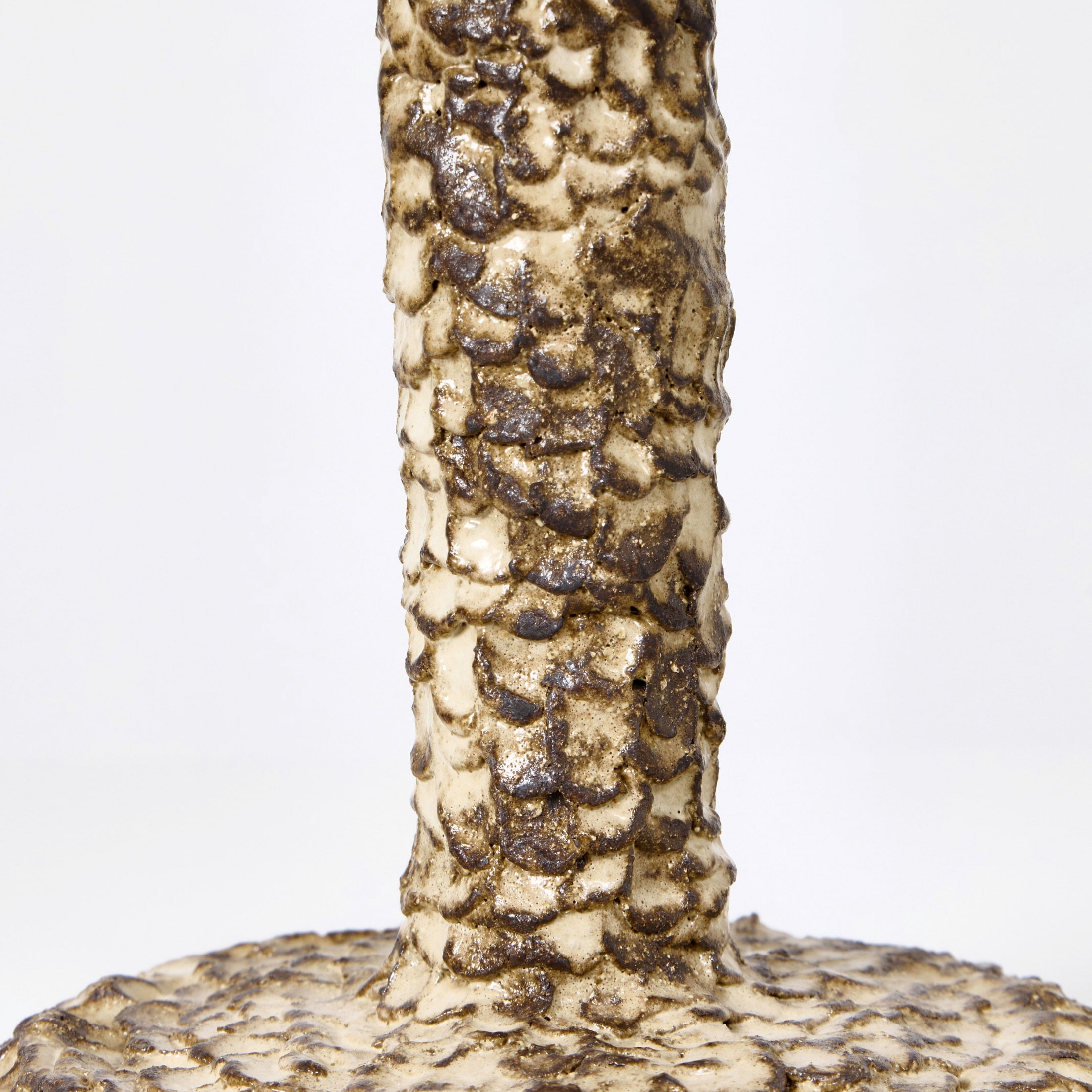 Casa Bedside Light — close-up of textured ceramic base