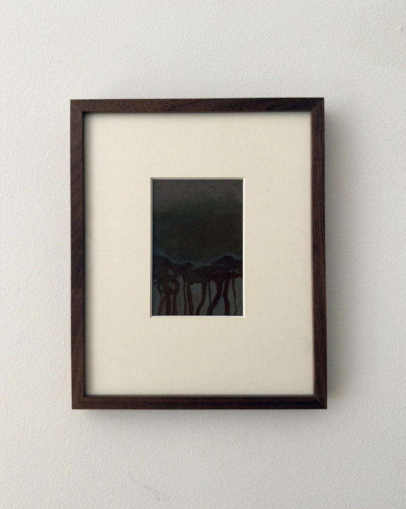 Tree Study #4 - Ellen Jakobsson by Galerie Storm | The Oblist — framed dark watercolor painting