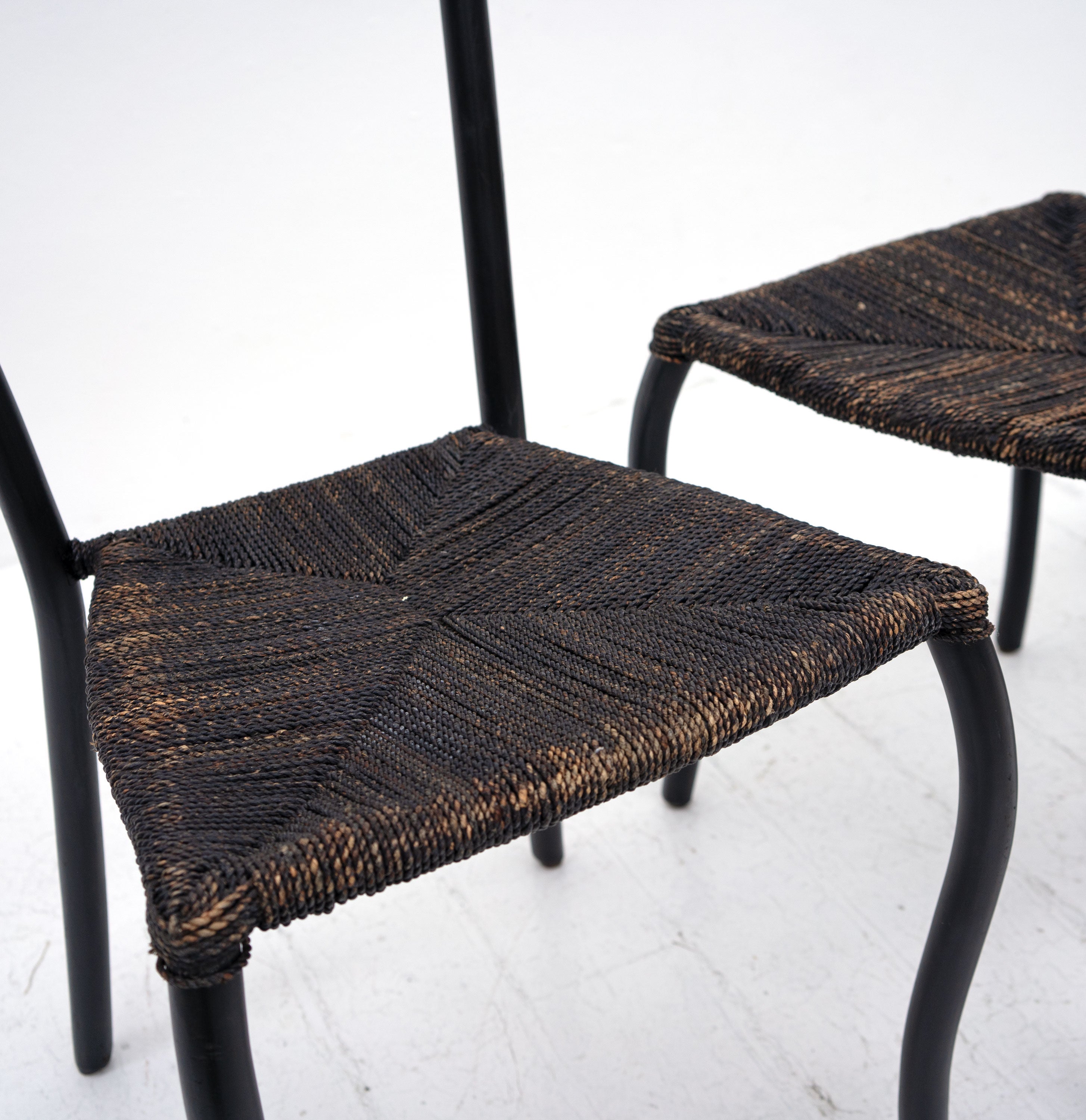 Black Manila Dining Chairs by Val Padilla for Conran 1980s