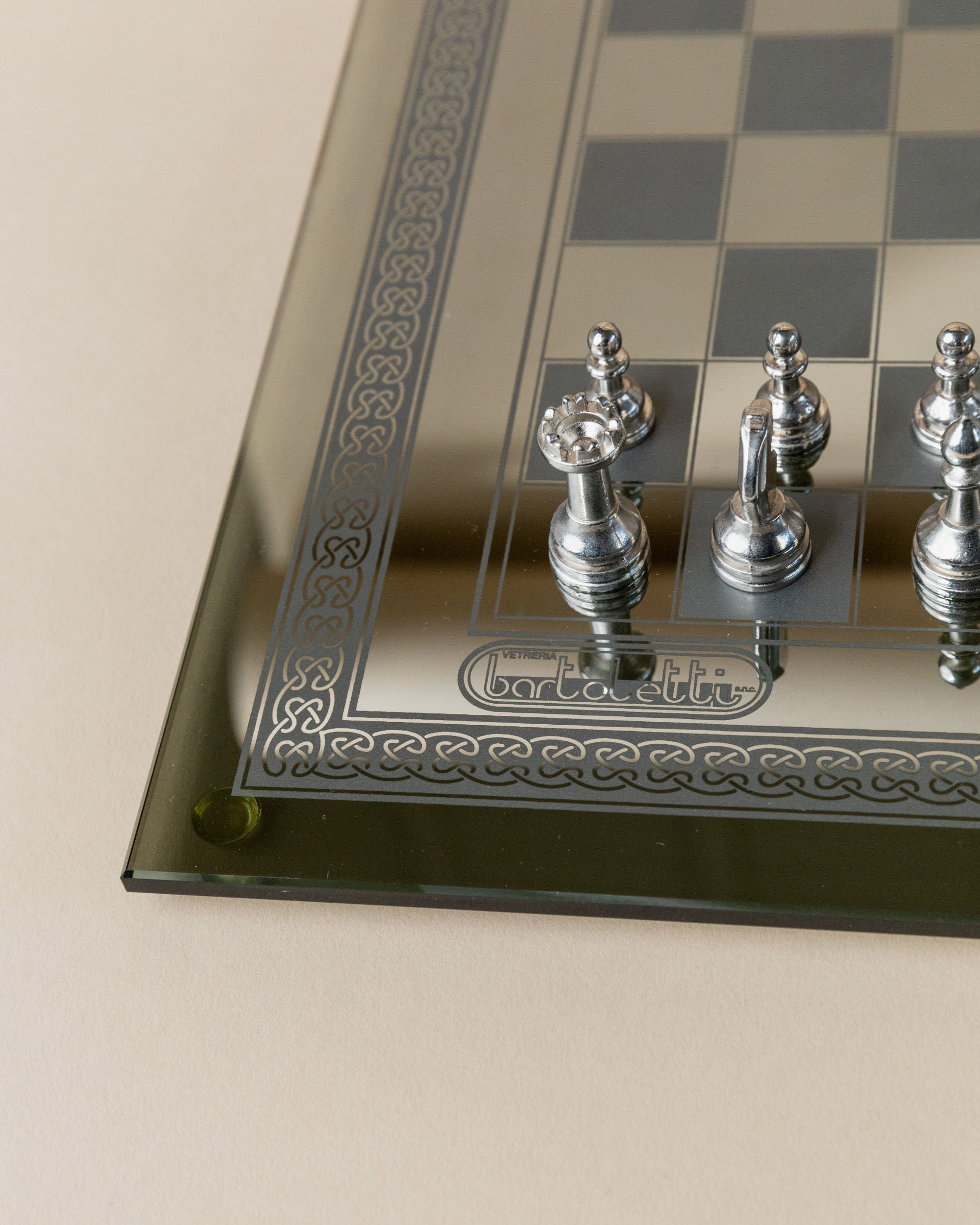 Mirrored Chessboard by Bartoletti, Italy 1980s