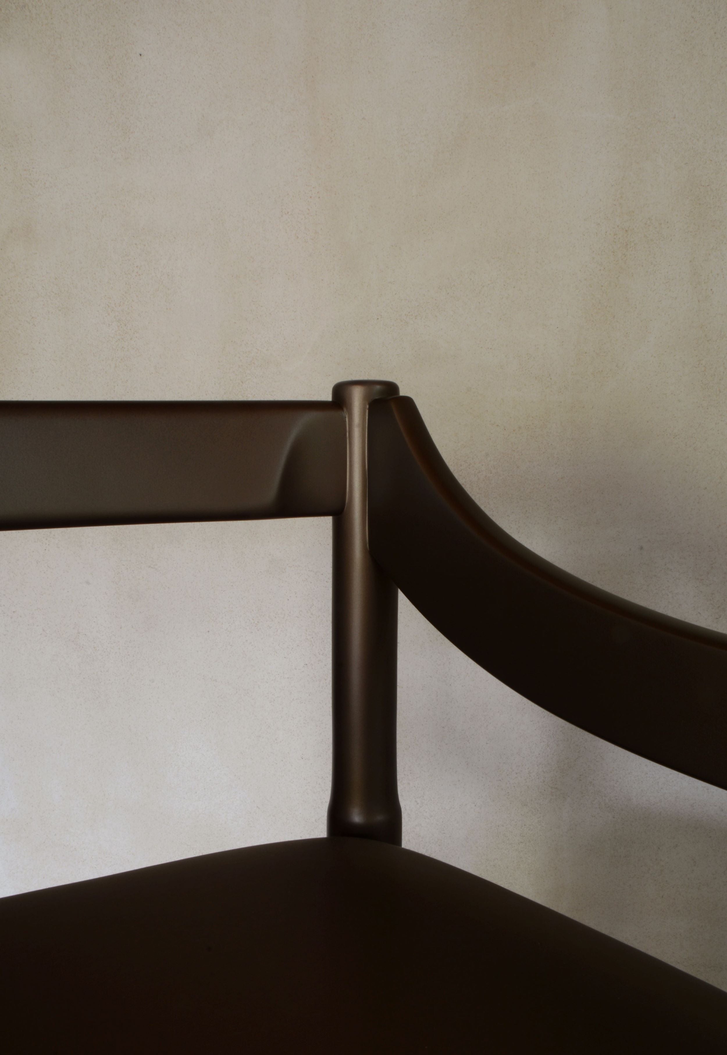 892 Carimate Chair by Vico Magistretti for Cassina, ca 1970 Bronzed