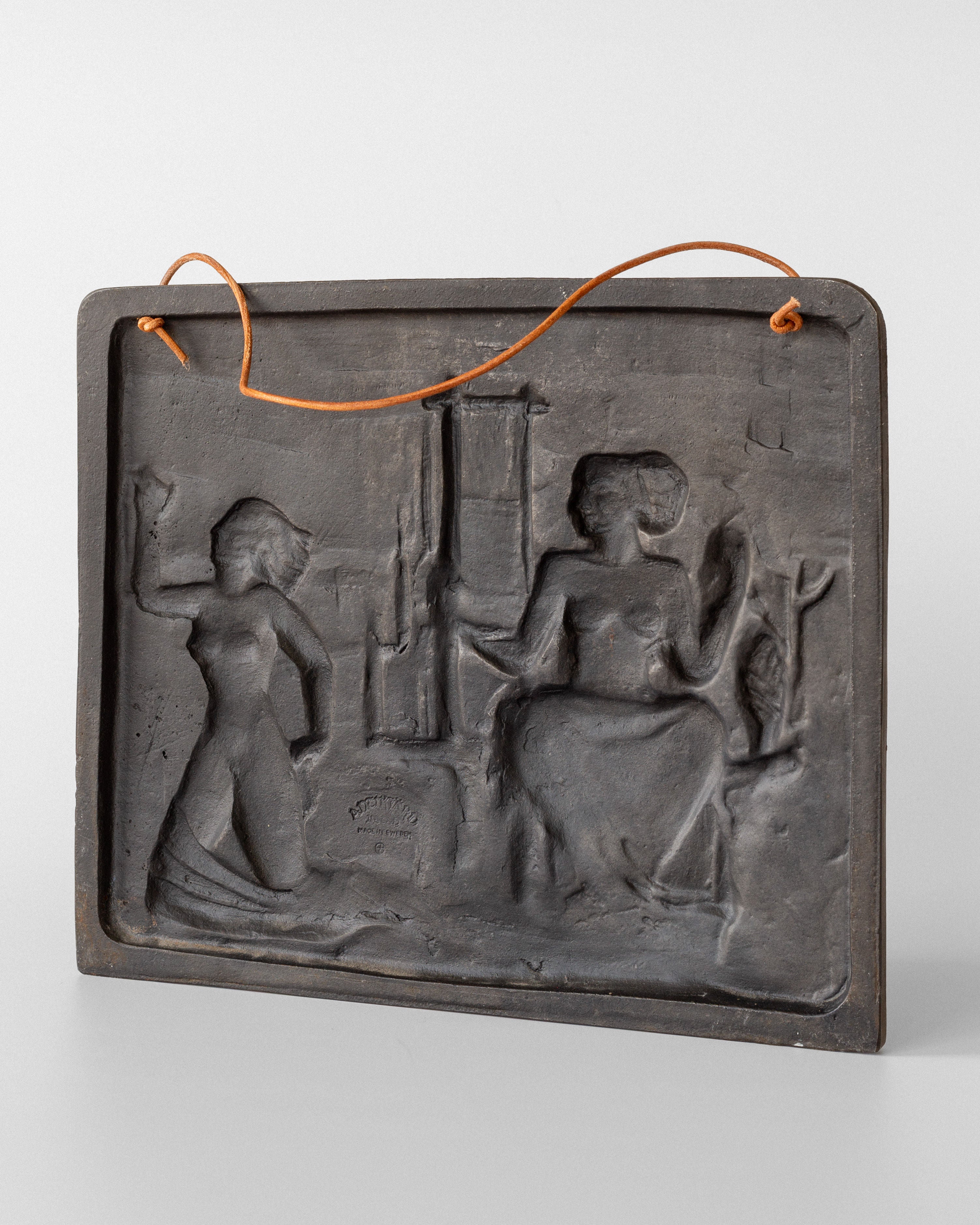 Cast Iron Wall Relief by Ulla Fogelklou-Skogh, 1960s
