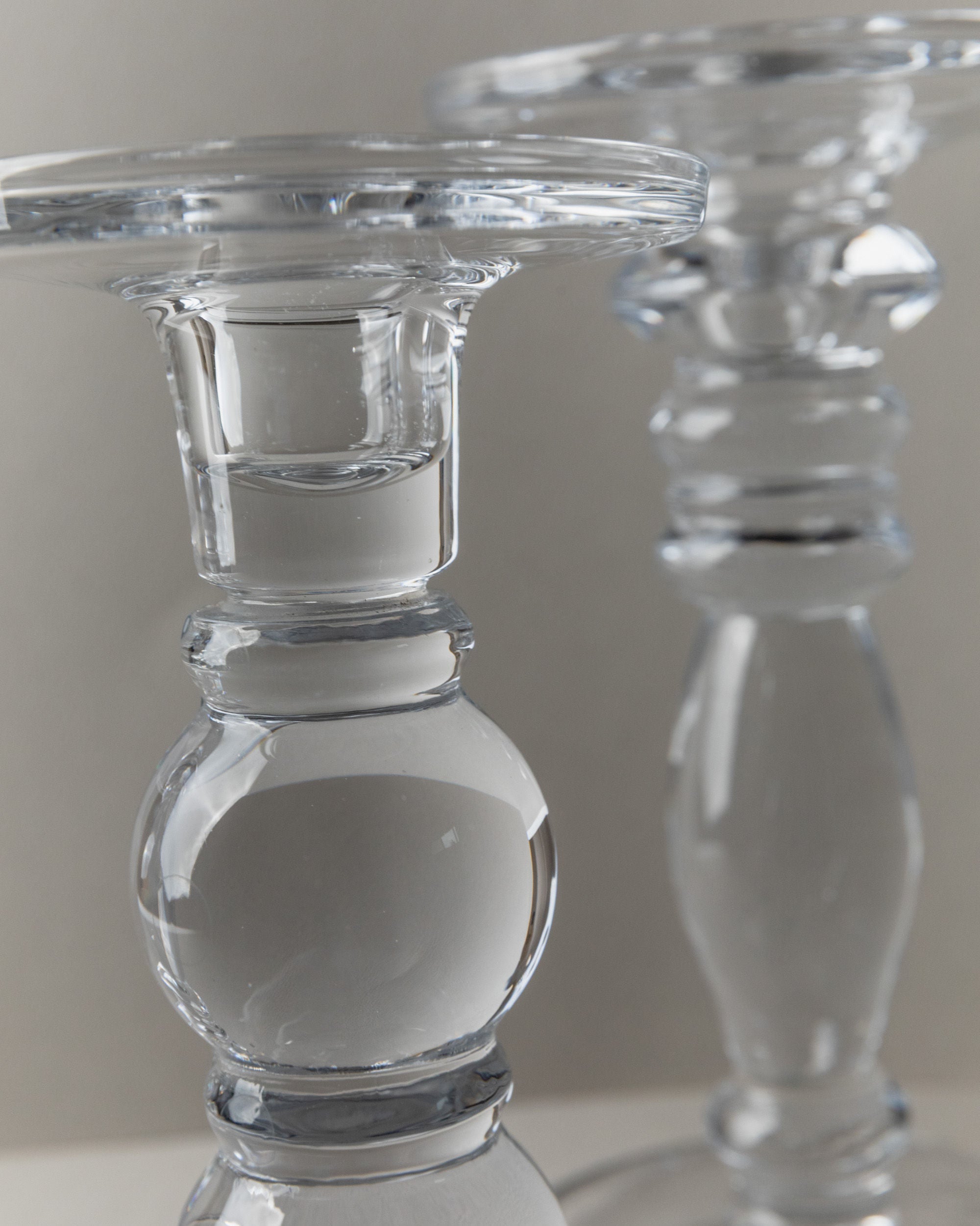 Bougeoirs en verre, Italie années 1990