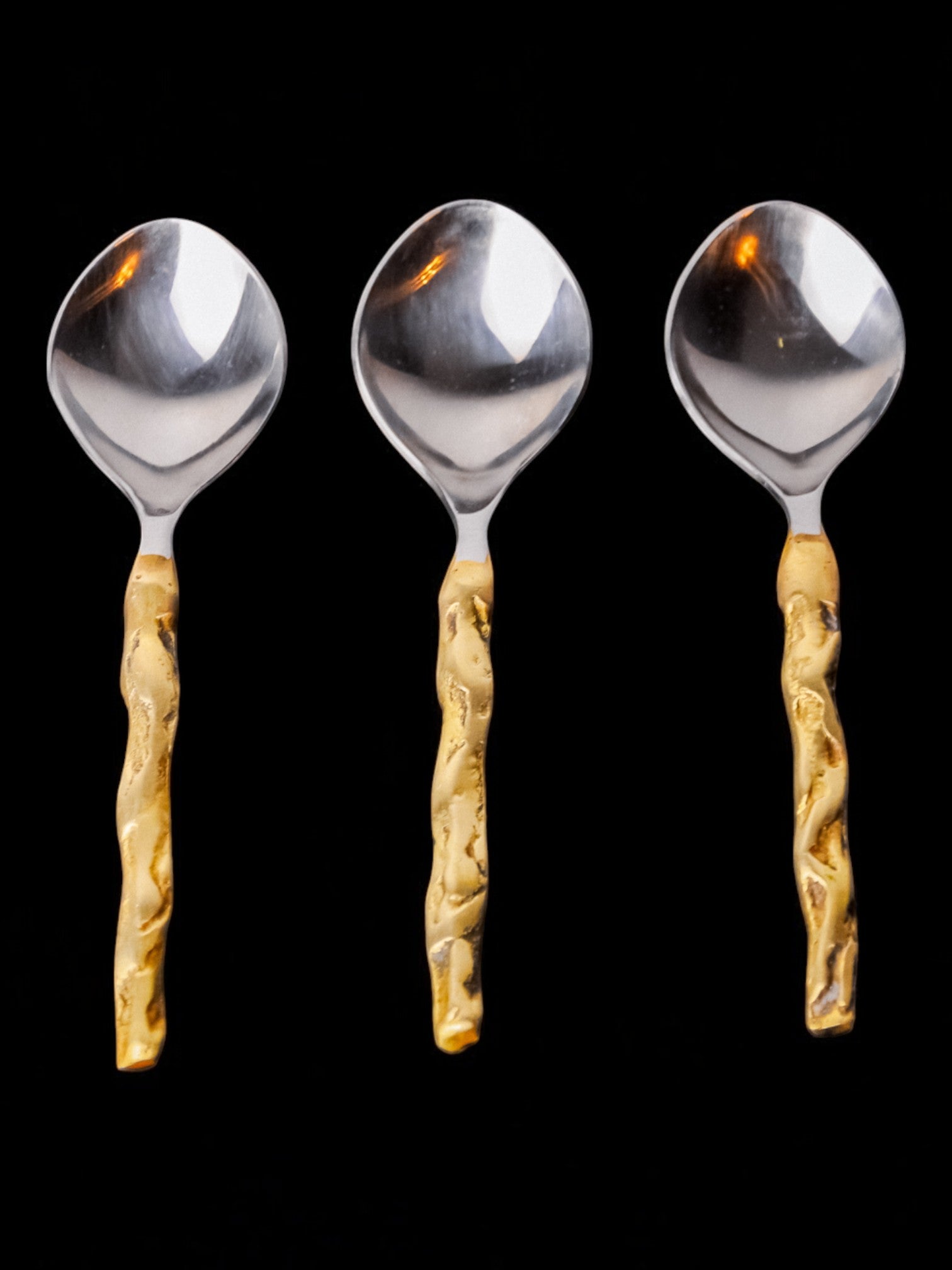 Brutalist teaspoon by David Marshall Spain, 1980