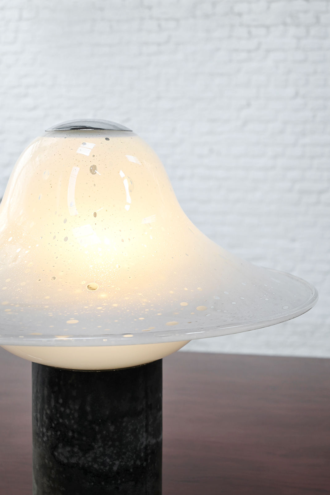 Murano Glass Table Lamp by Alfredo Barbini, Italy 1970s