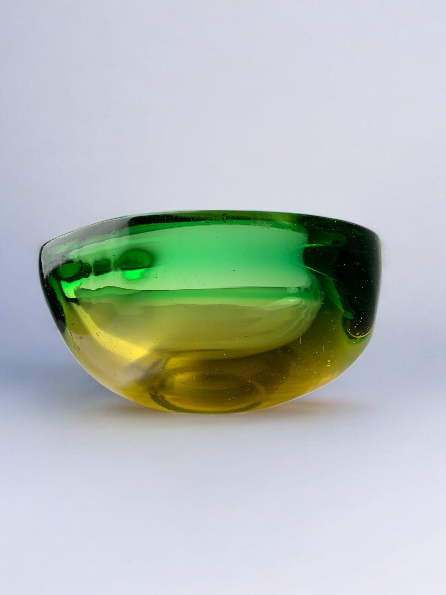 Vide-poches Sommerso par Seguso, Verre de Murano, Italie, Années 70