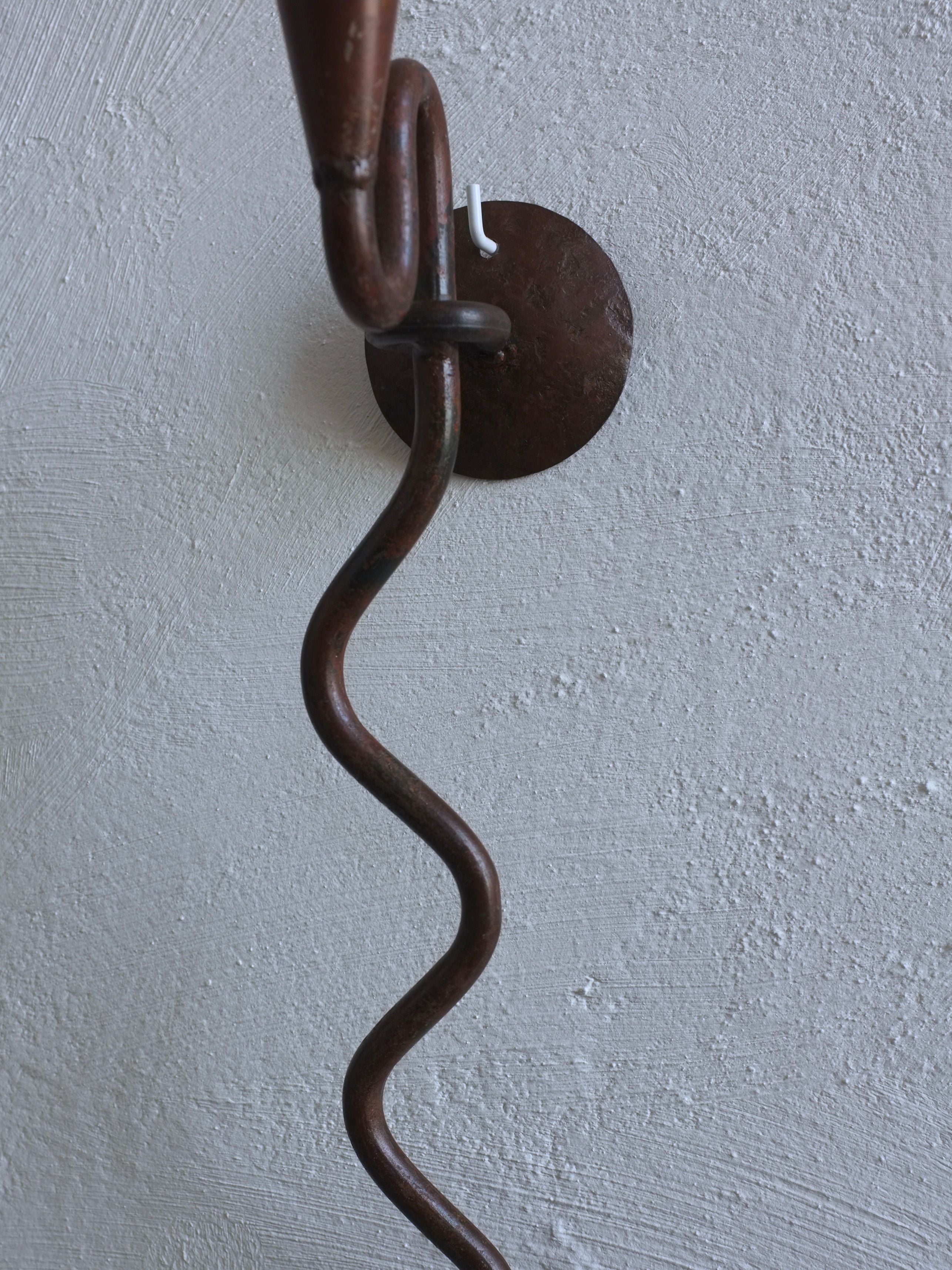 Wrought Iron Wall Candle Holder