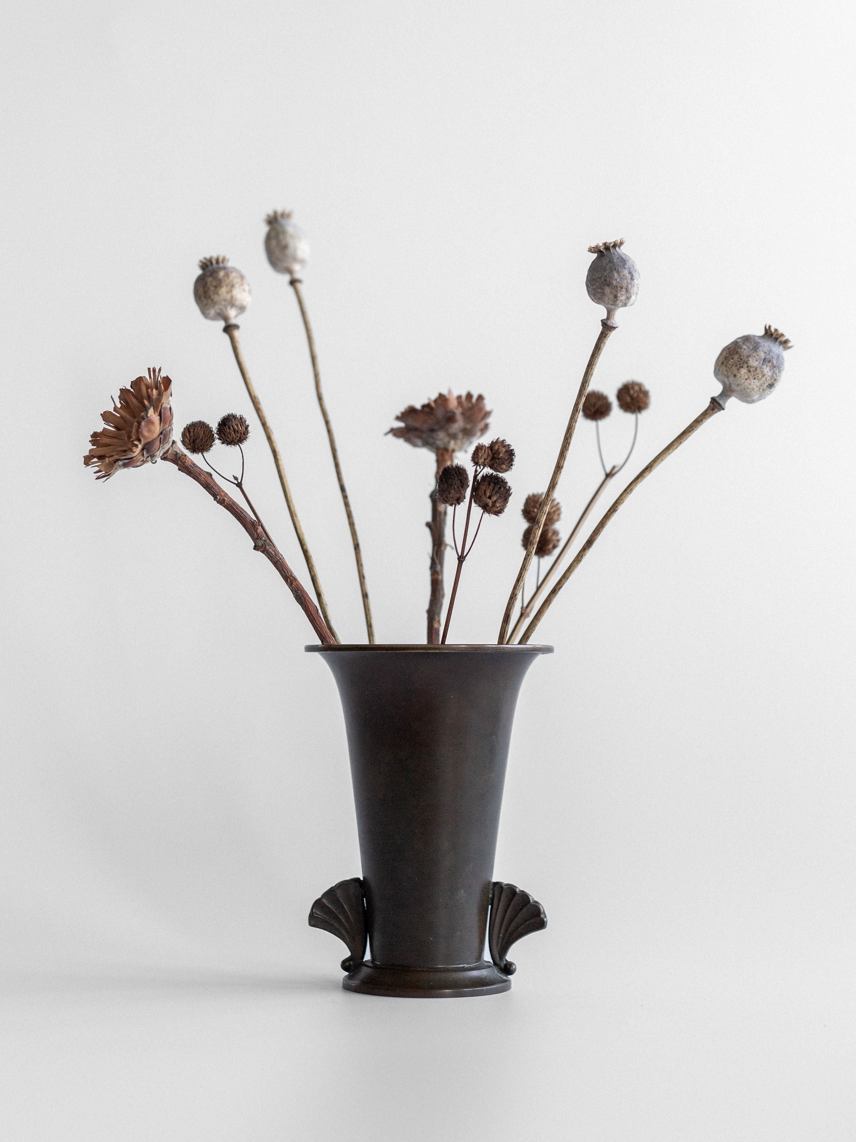 Danish Art Deco Bronze Vase, 1930s