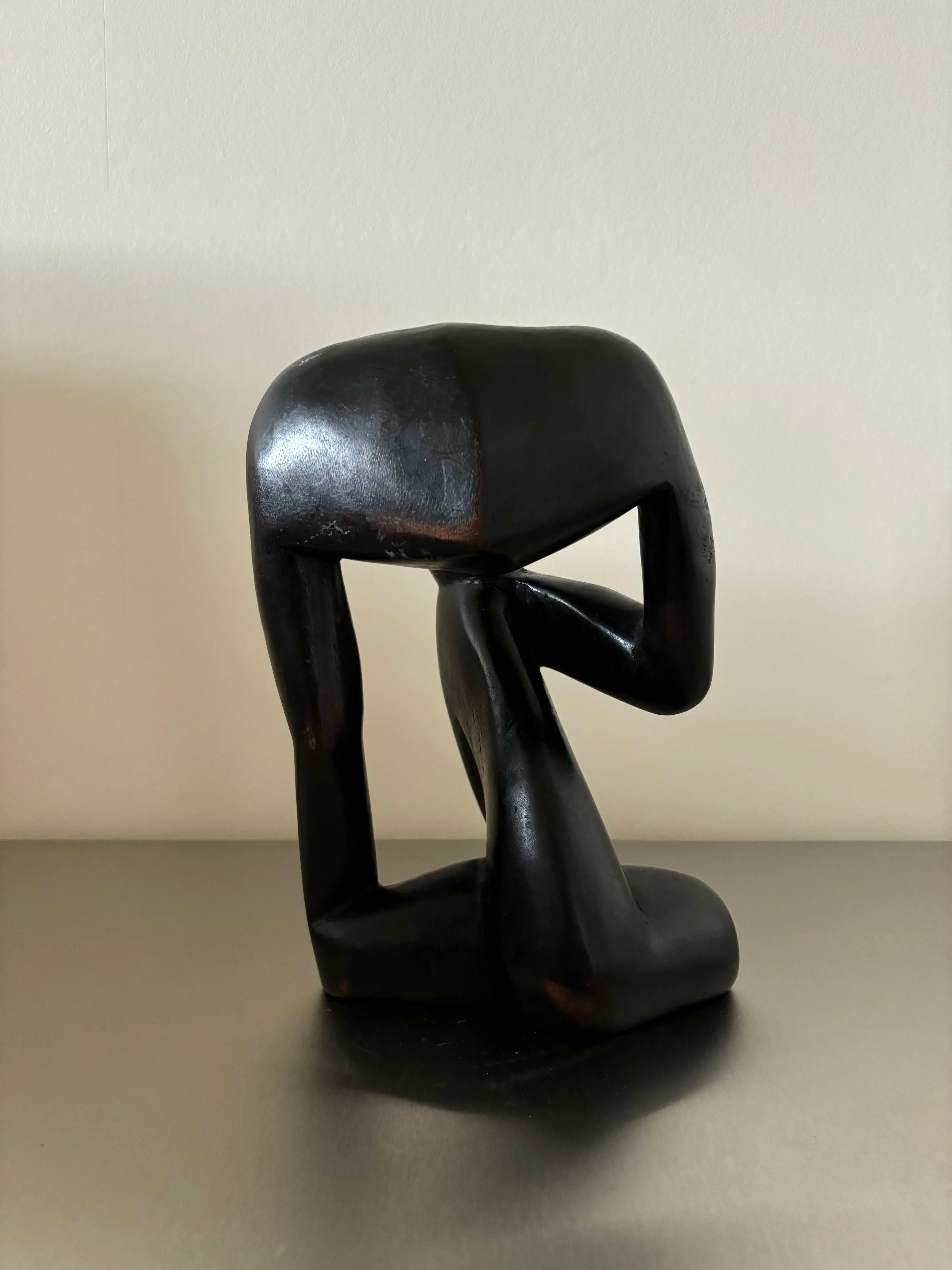 Black Wooden Object Thinker - The Oblist