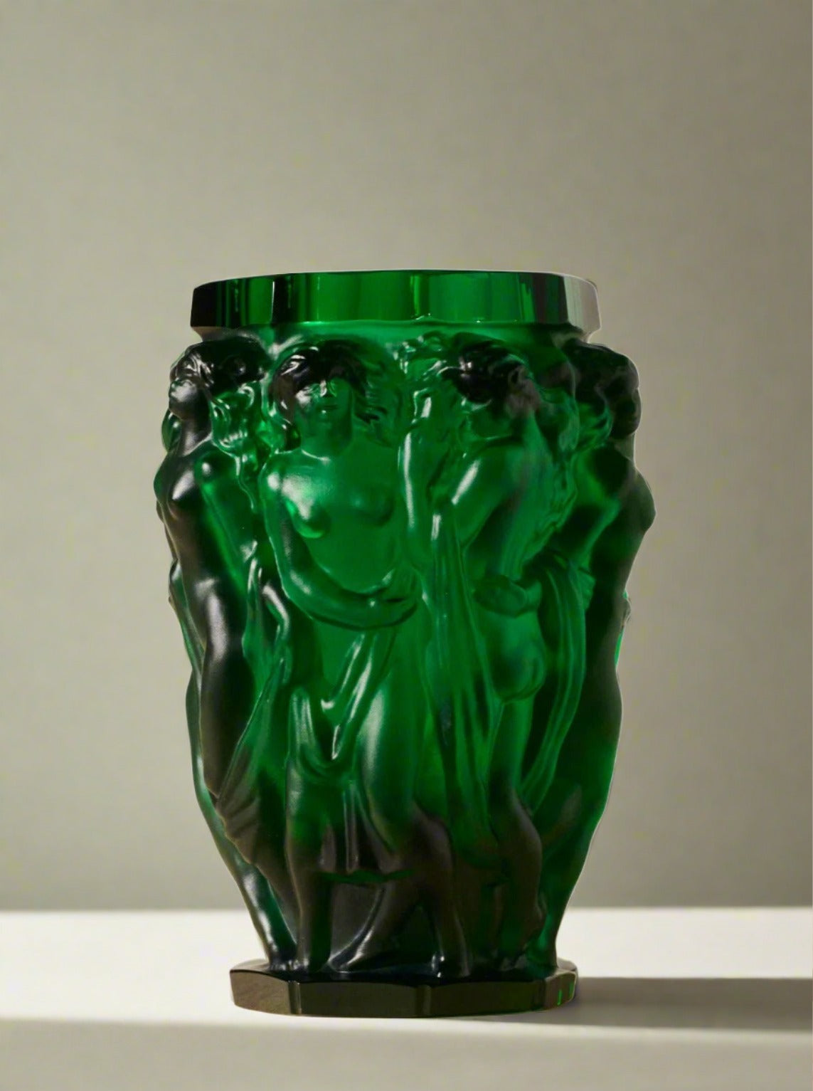 Handcrafted ceramic Michael Vase with a glossy finish and unique geometric design