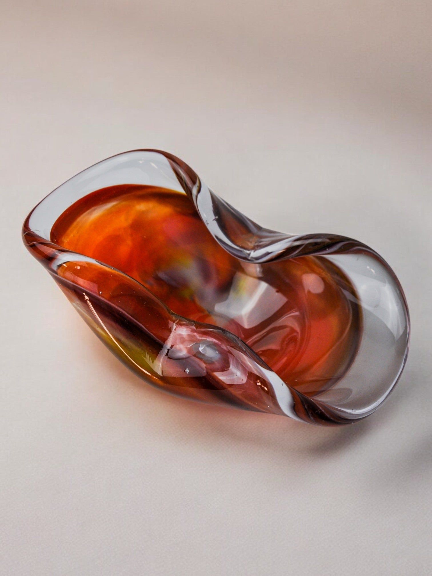 Sommerso Ashtray by Seguso, Italy, 1970s