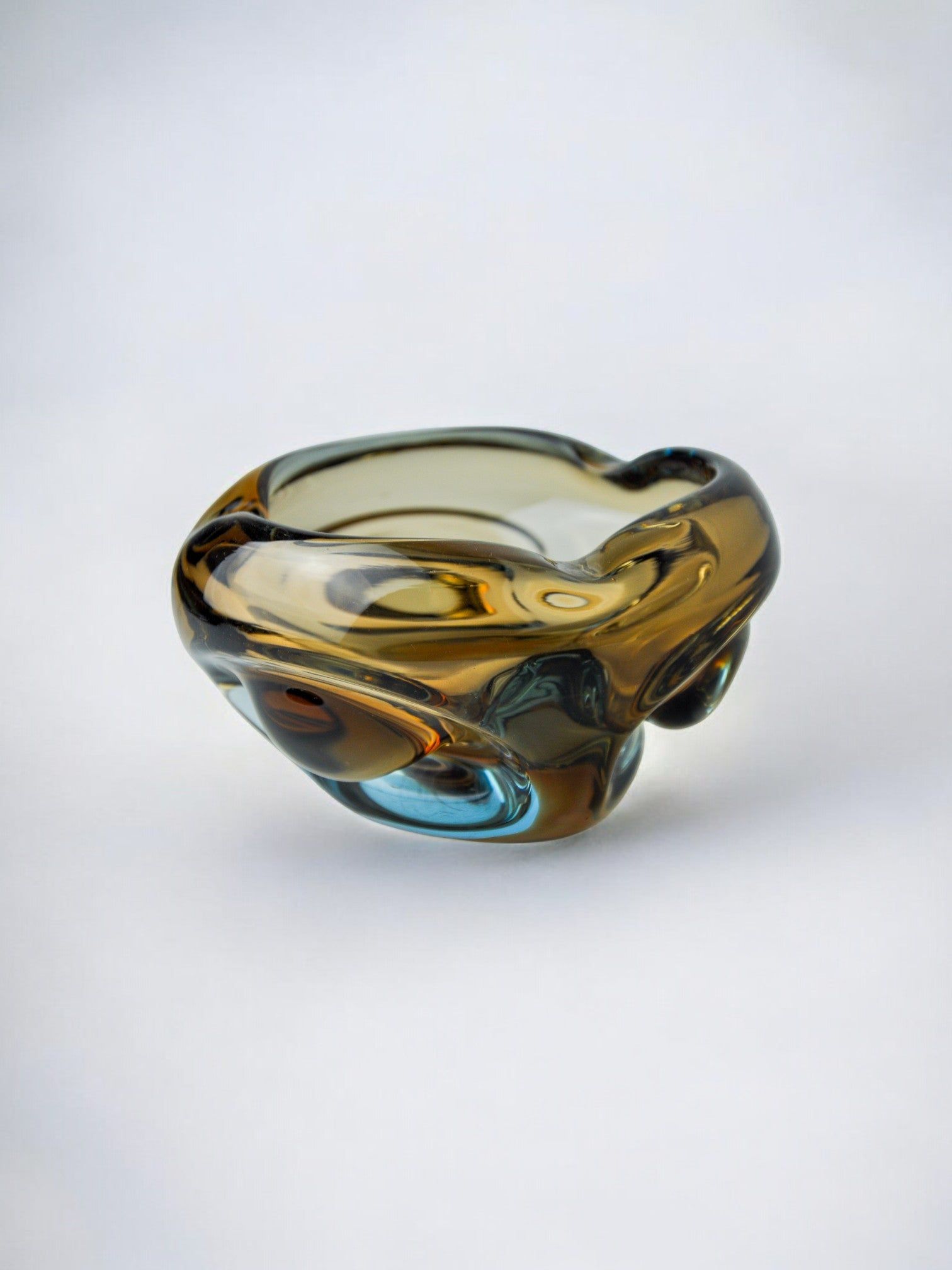 Sommerso Ashtray by Seguso, Murano Glass, Italy, 1970
