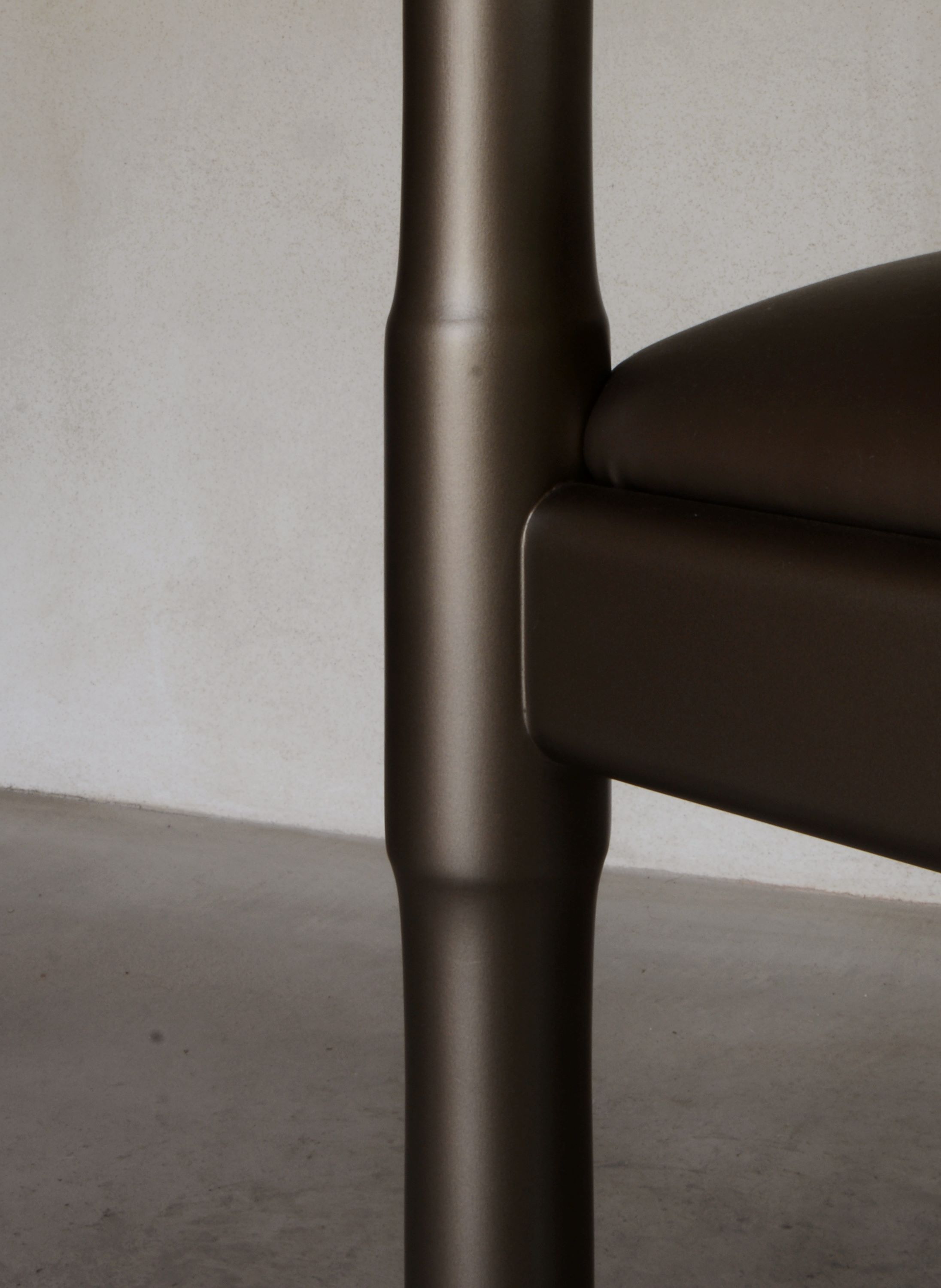 892 Carimate Chair by Vico Magistretti for Cassina, ca 1970 Bronzed