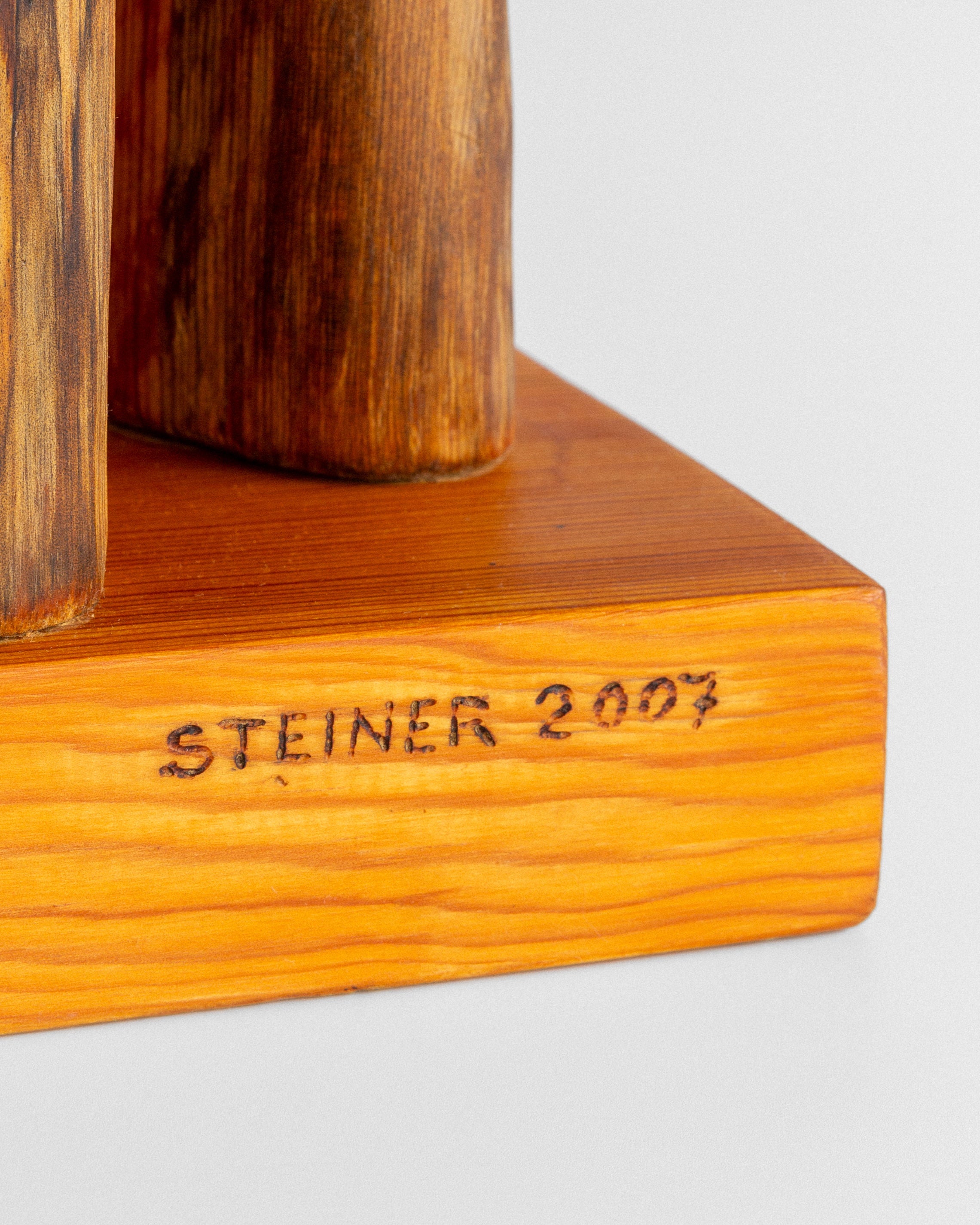 Large Wooden Sculpture by Jean-Maurice Steiner, 2007