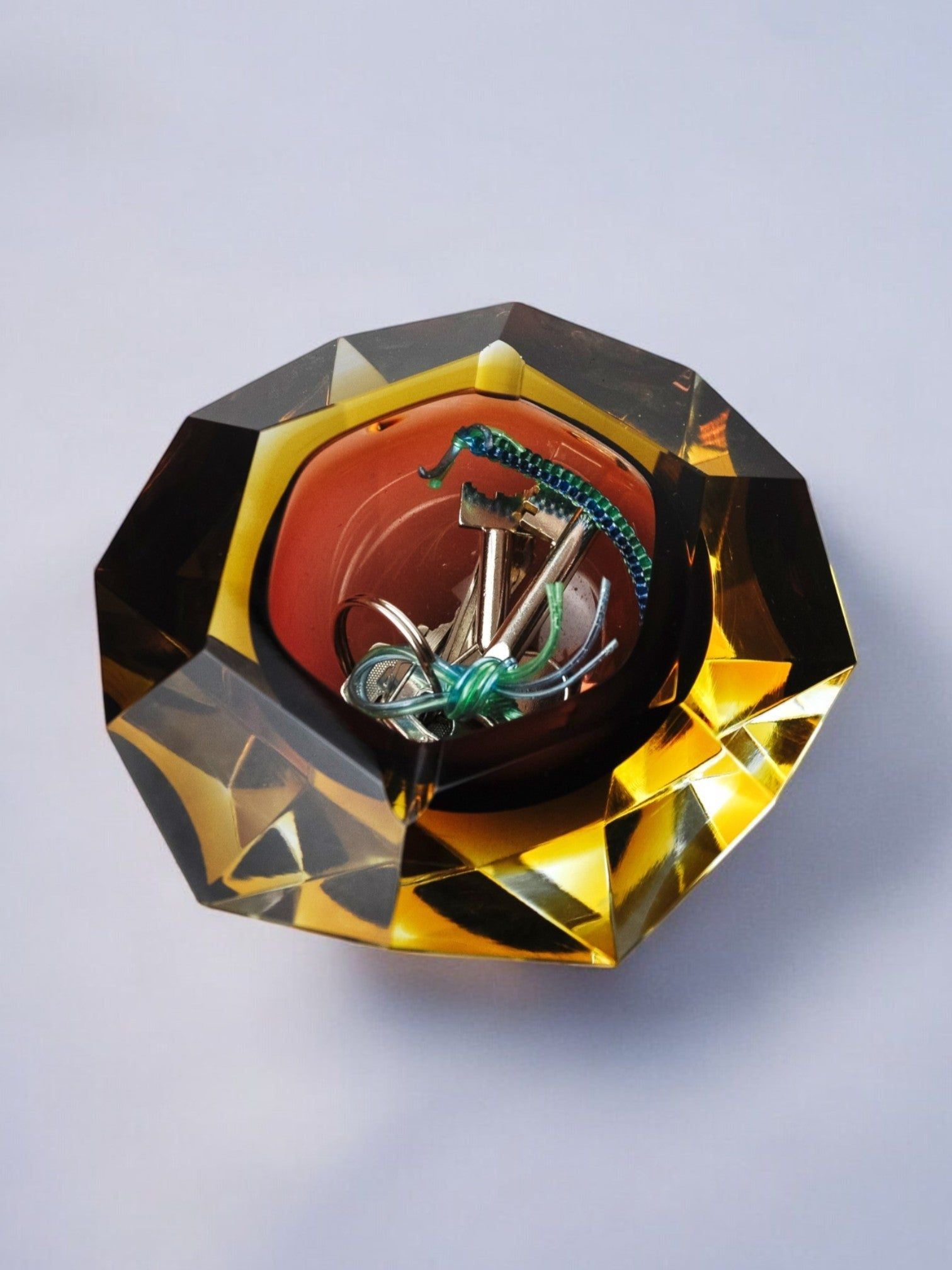 Sommerso Ashtray by Seguso, Italy, 1970s