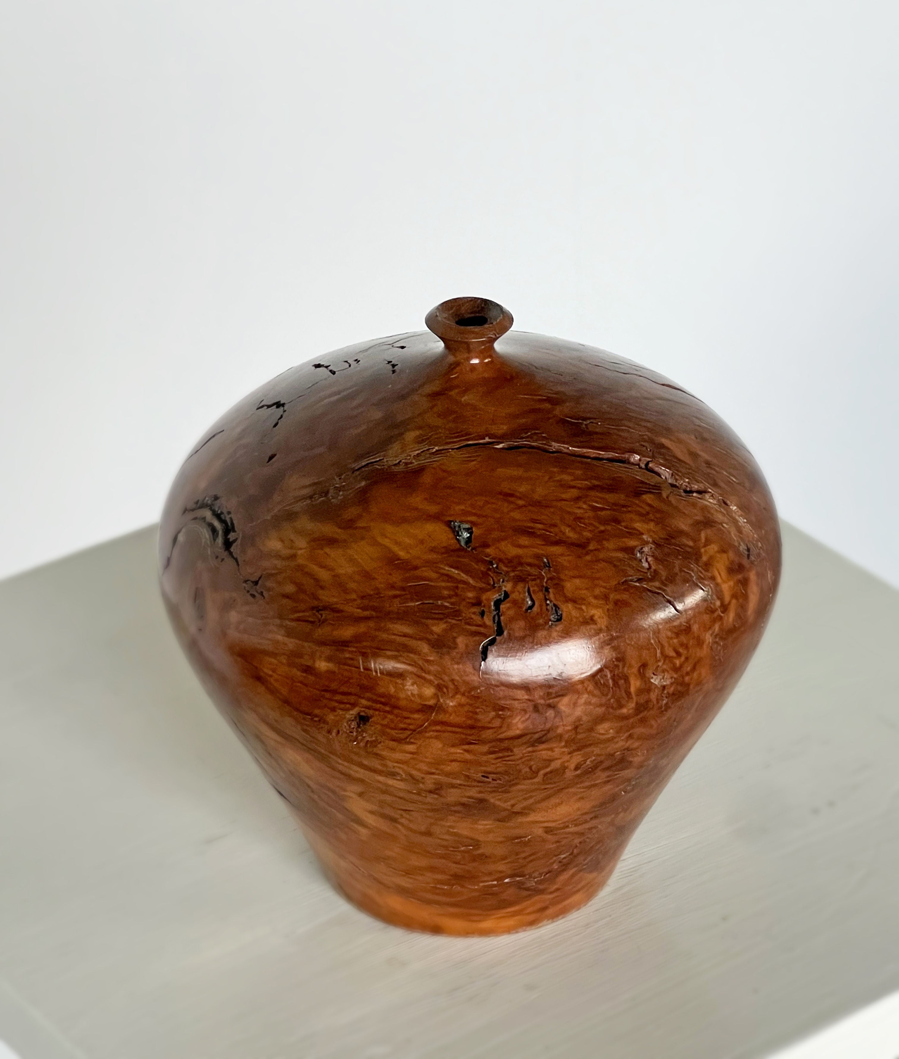 Australian Burl Wood Turned Vessel