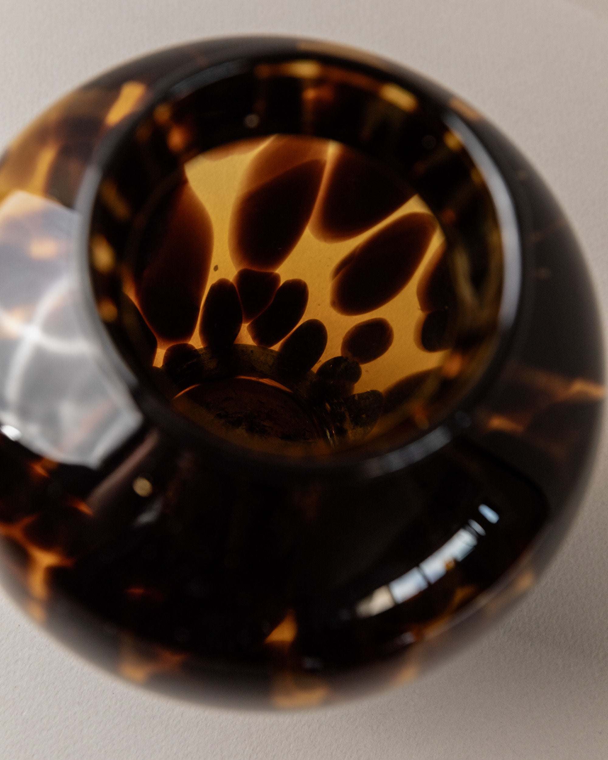 Set of Murano Glass Vase and Bowl - Tortoise, Italy 80s