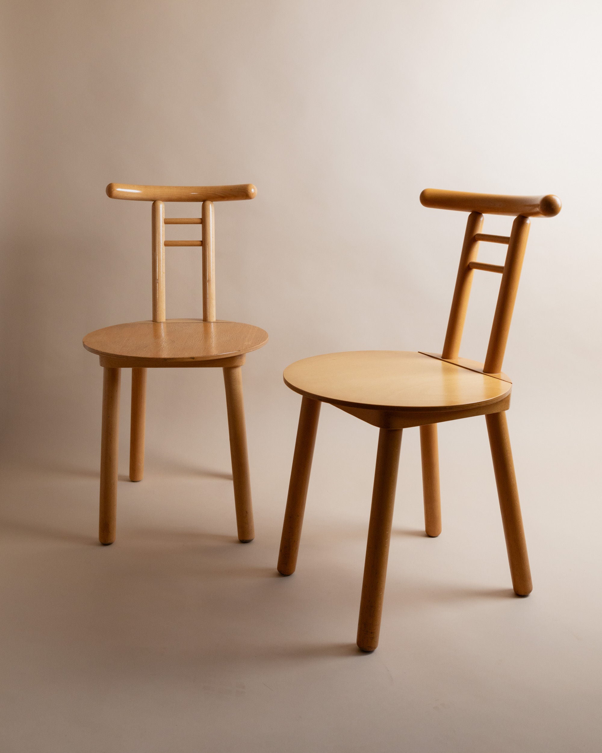 Wooden Chair, Italy 1980s