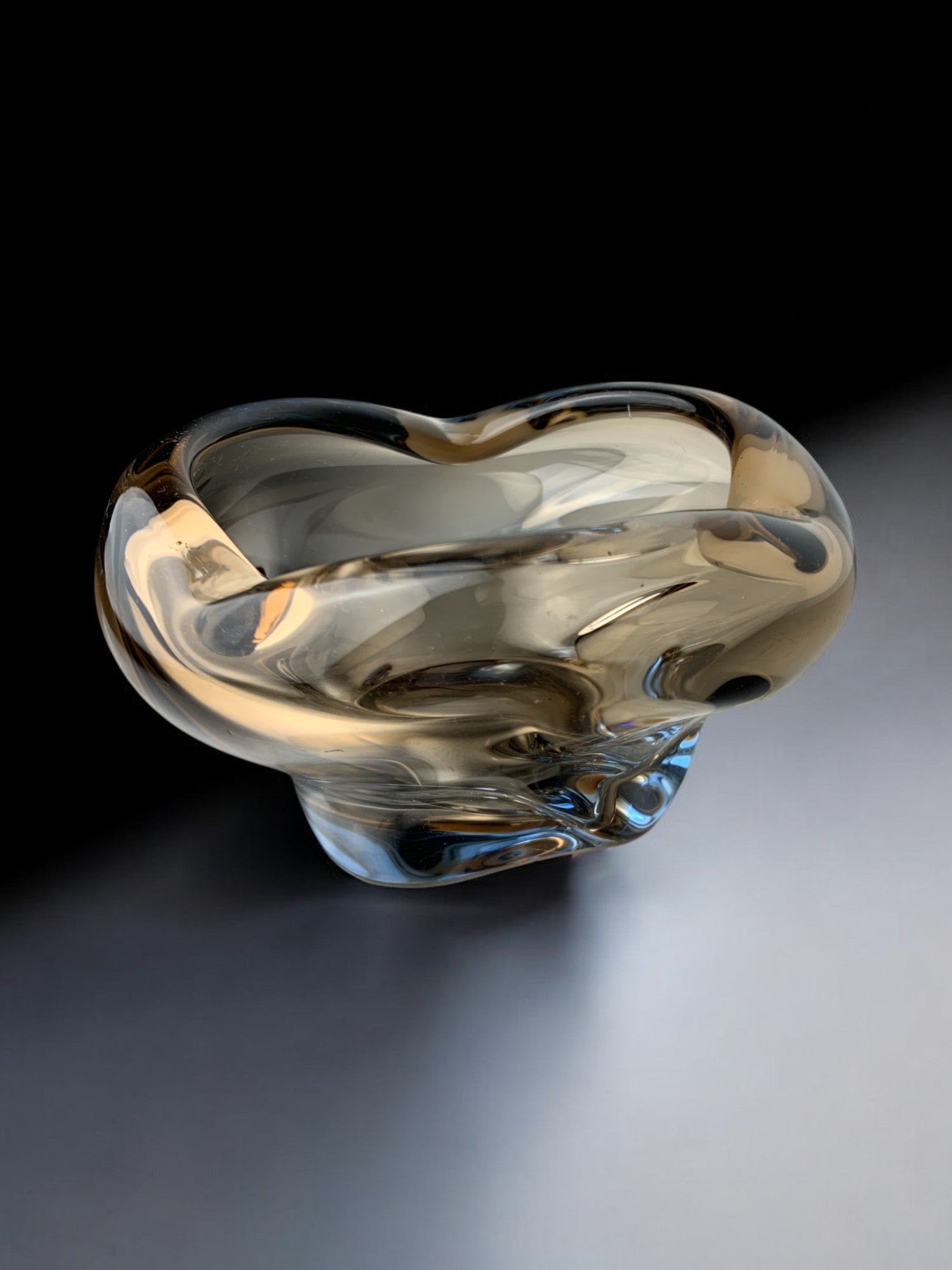 Sommerso Ashtray by Seguso, Murano Glass, Italy, 1970