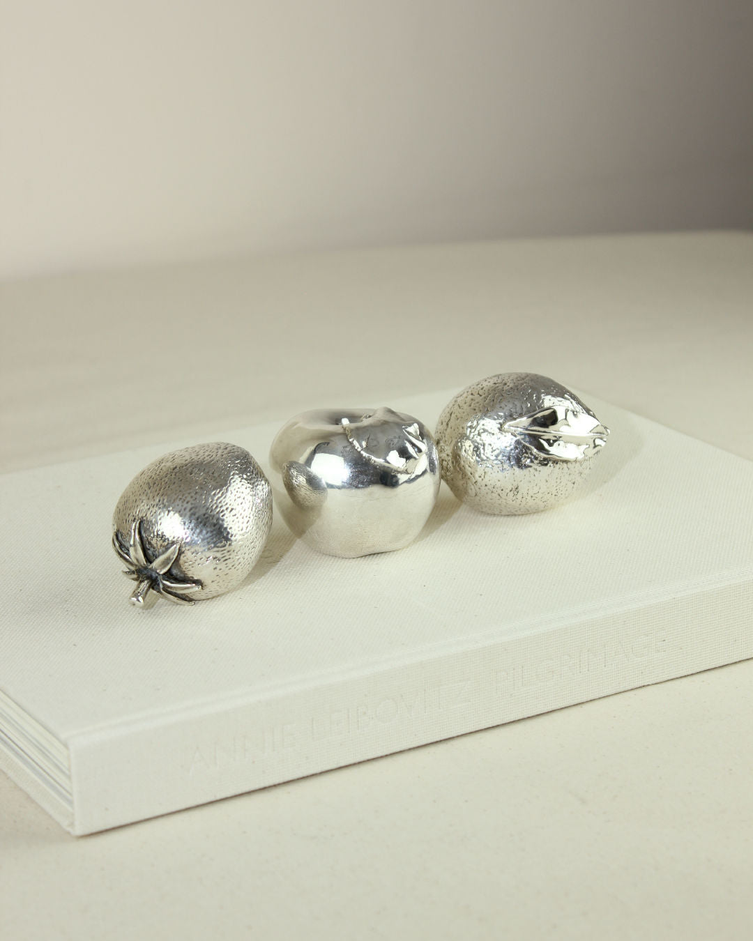 Fruits Table Figures Plated in 925 Silver