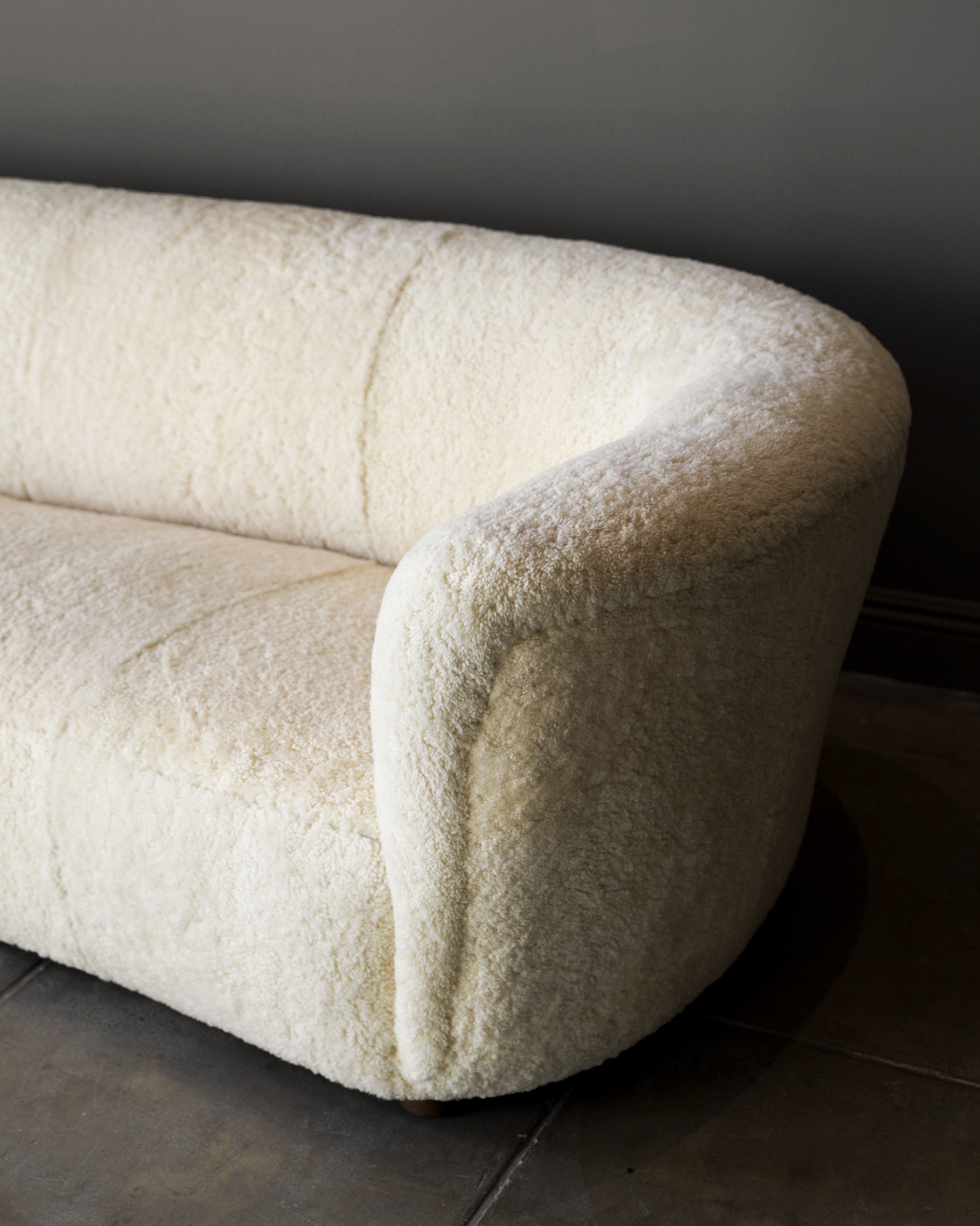 ソファー Fritz Hansen Sofa in Shearling by Studio OSKLO | The Oblist