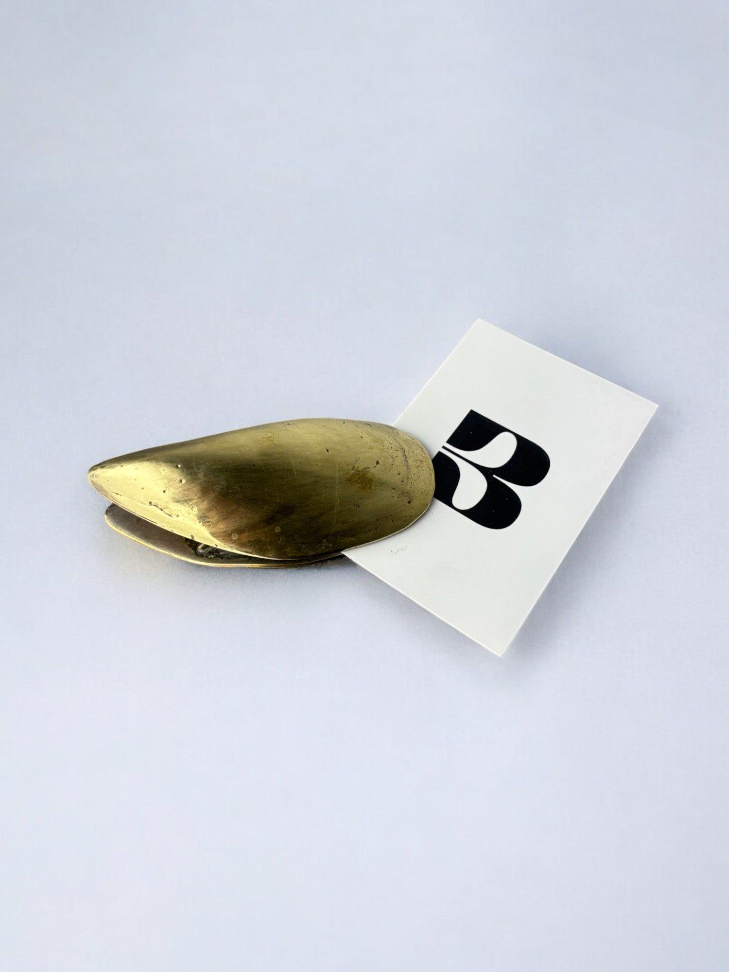 Trombone en Coquille de Moule en Laiton, Italie, Années 1970