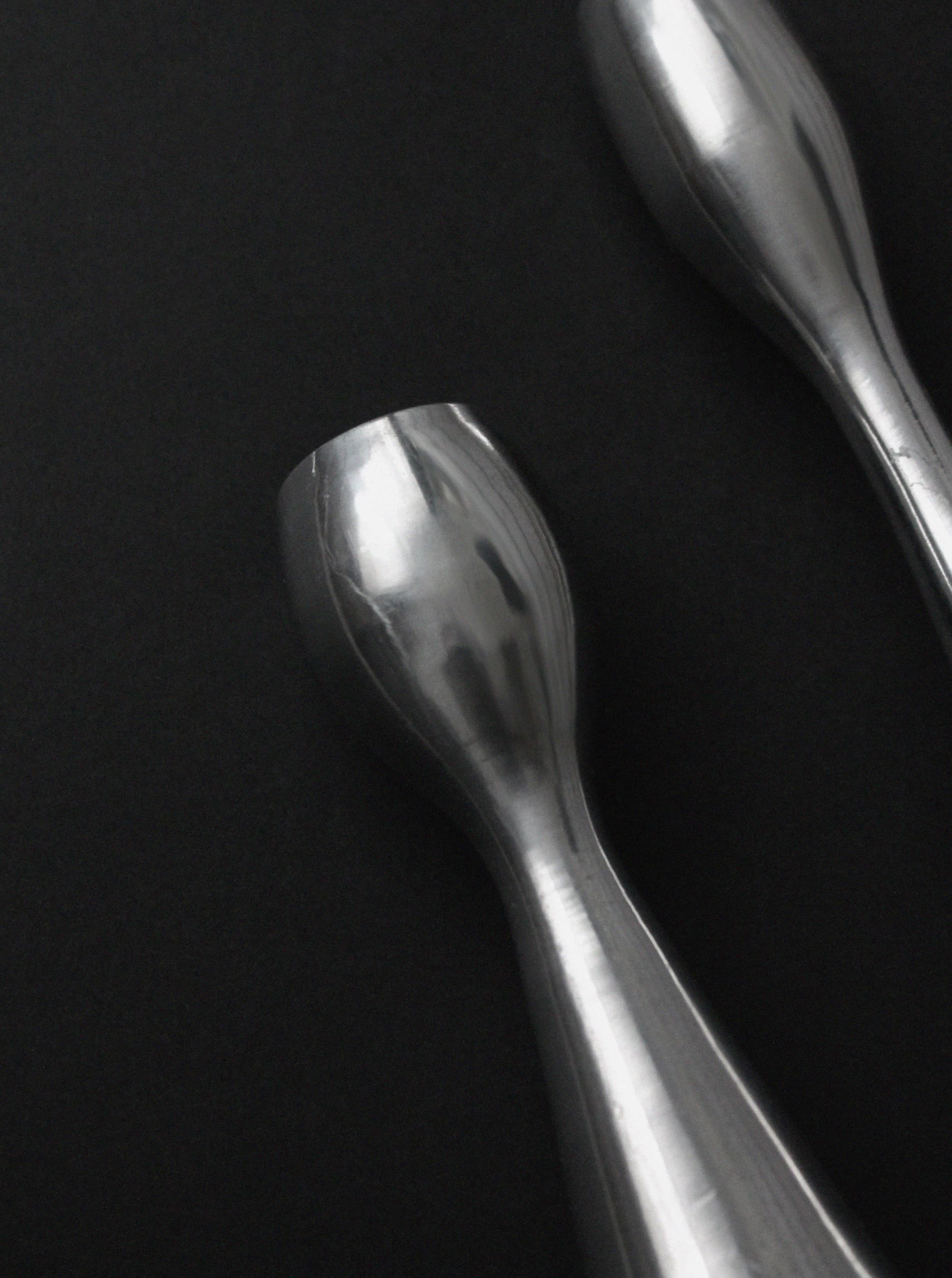 Polished Aluminum Candleholders