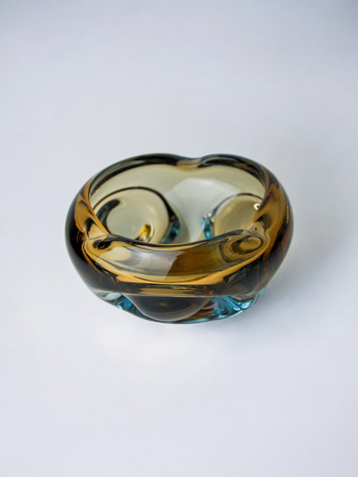 Sommerso Ashtray by Seguso, Murano Glass, Italy, 1970