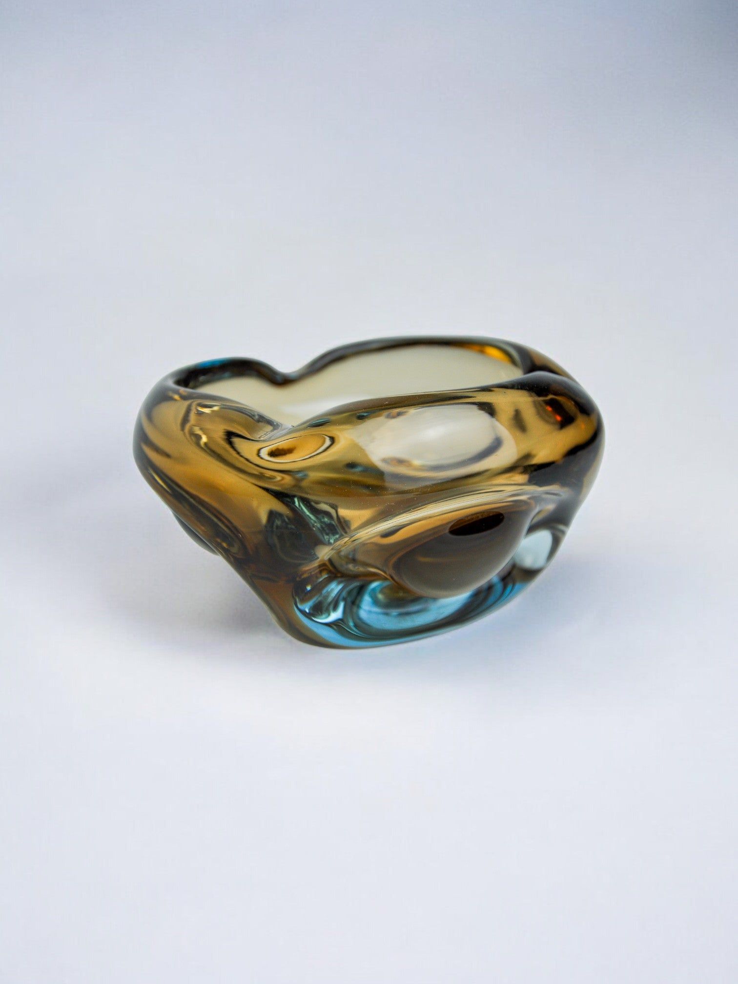 Sommerso Ashtray by Seguso, Murano Glass, Italy, 1970